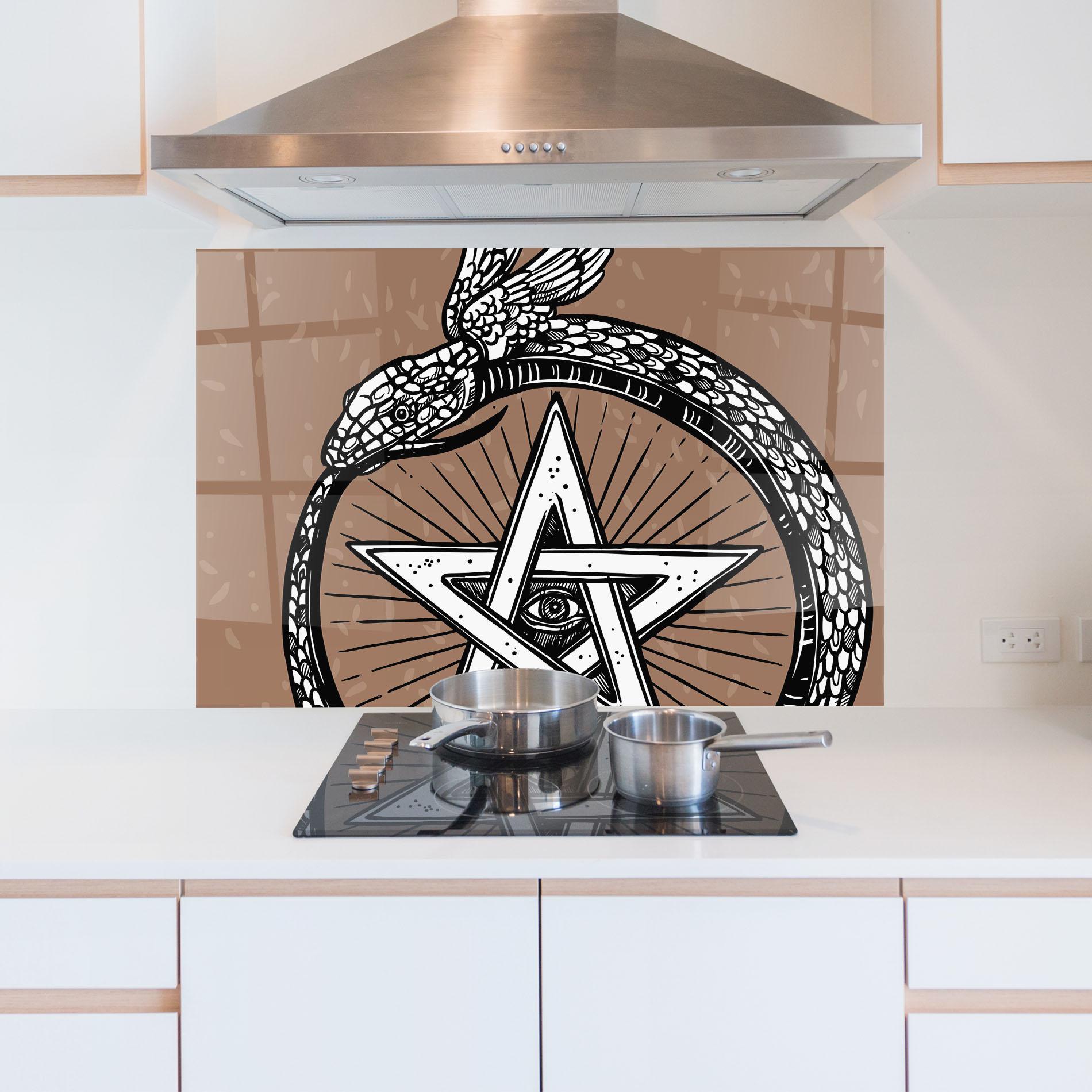 Стъклен панел за кухня Cool Art 04 mockup 5