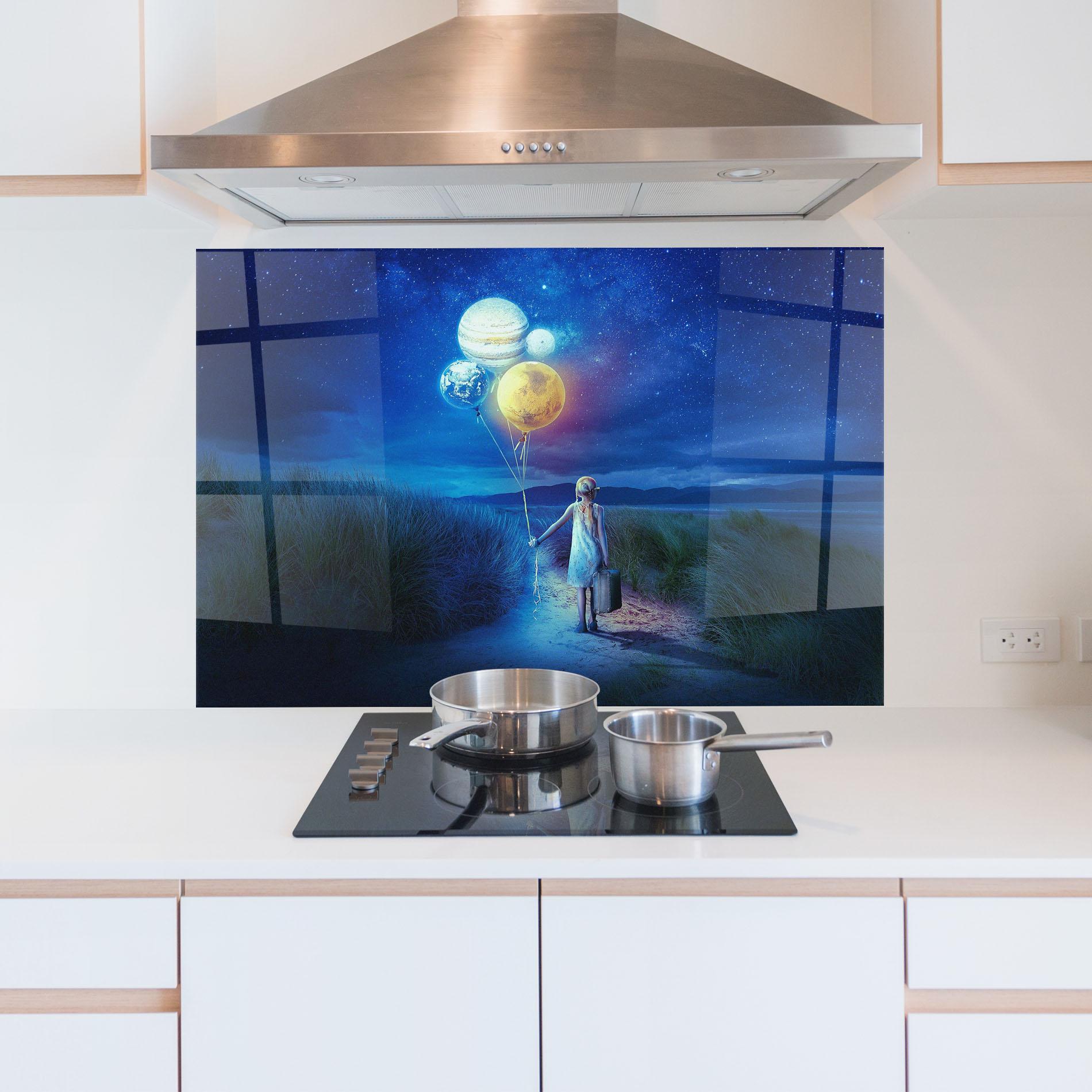 Стъклен панел за кухня Love Our Planet mockup 5