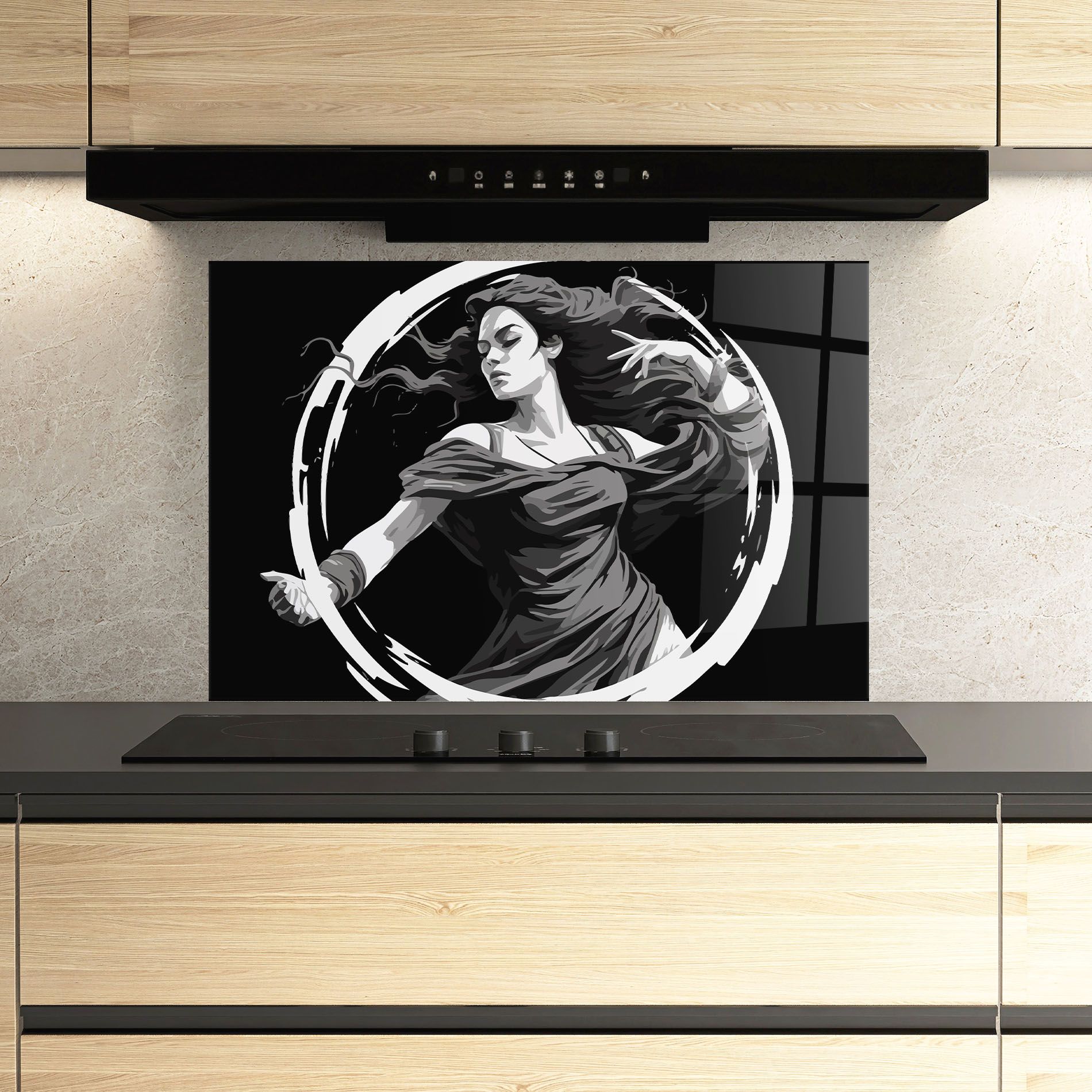 Circle Grey Lady mockup 3