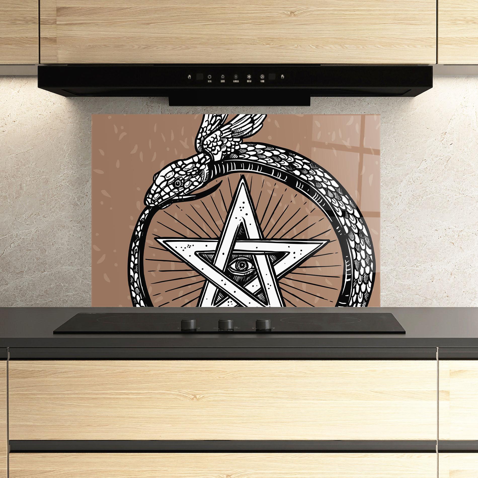 Стъклен панел за кухня Cool Art 04 mockup 3