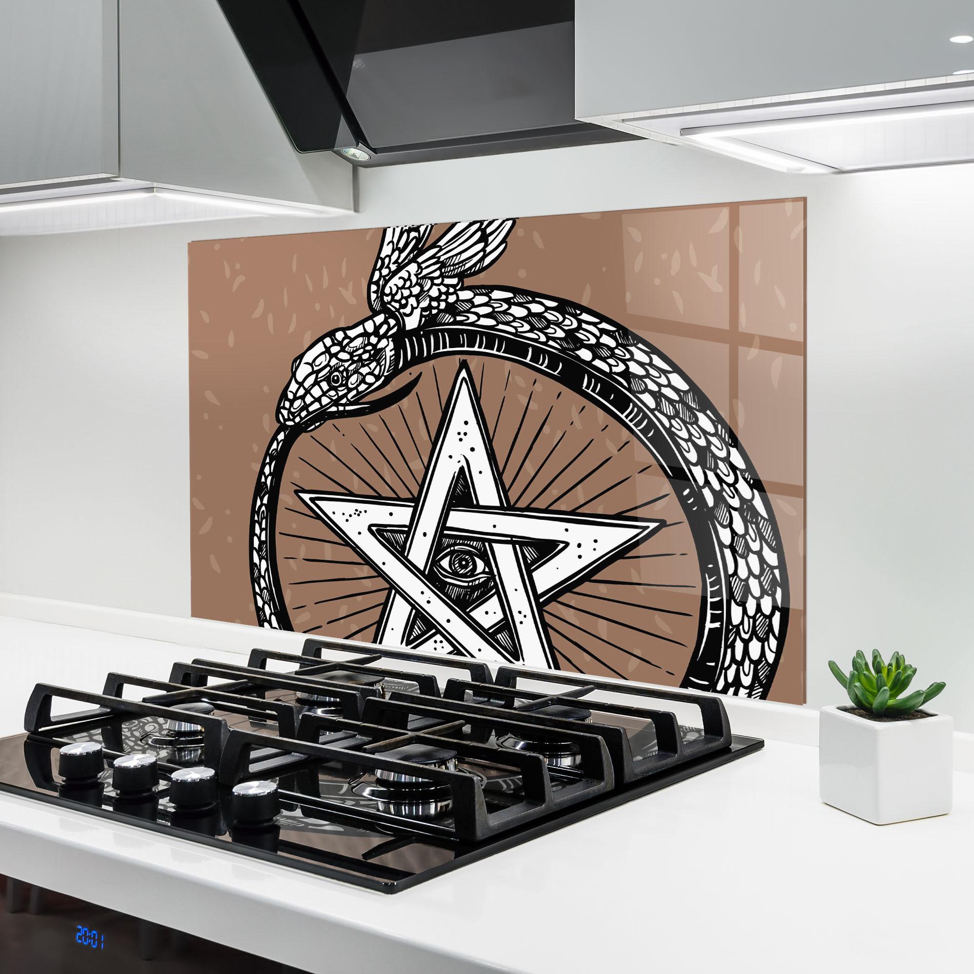 Стъклен панел за кухня Cool Art 04 mockup 6