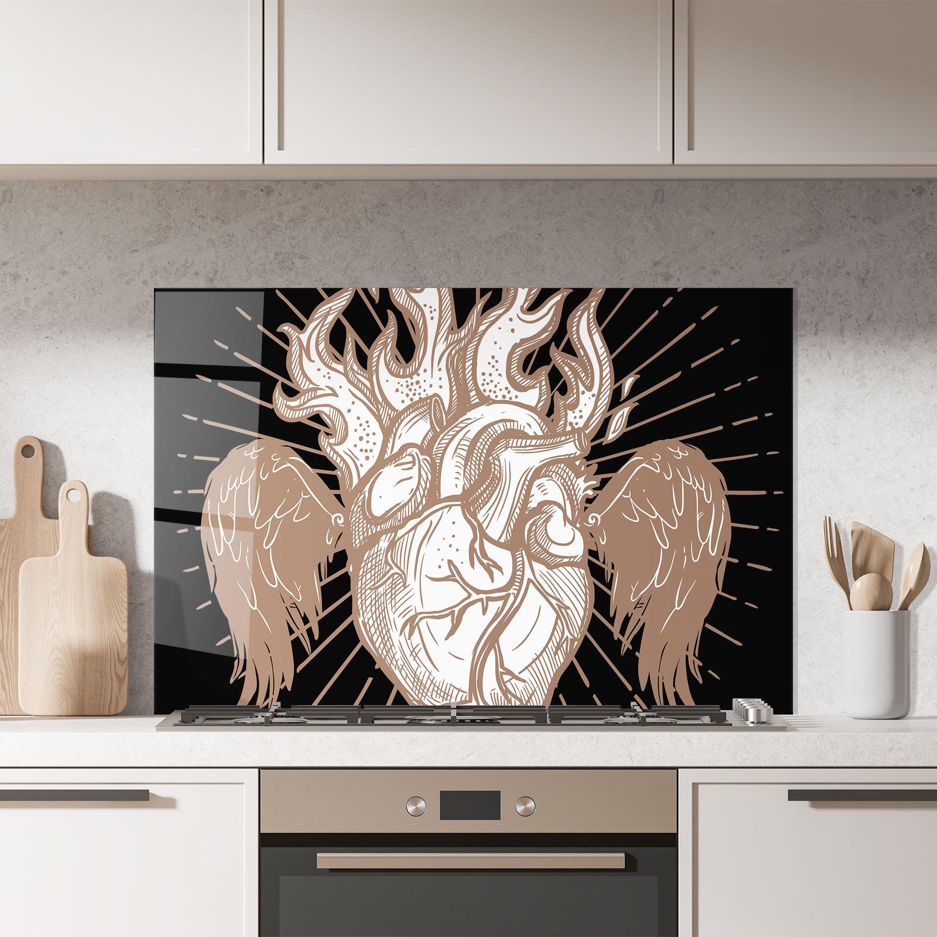 Стъклен панел за кухня Cool Art 01 mockup 7