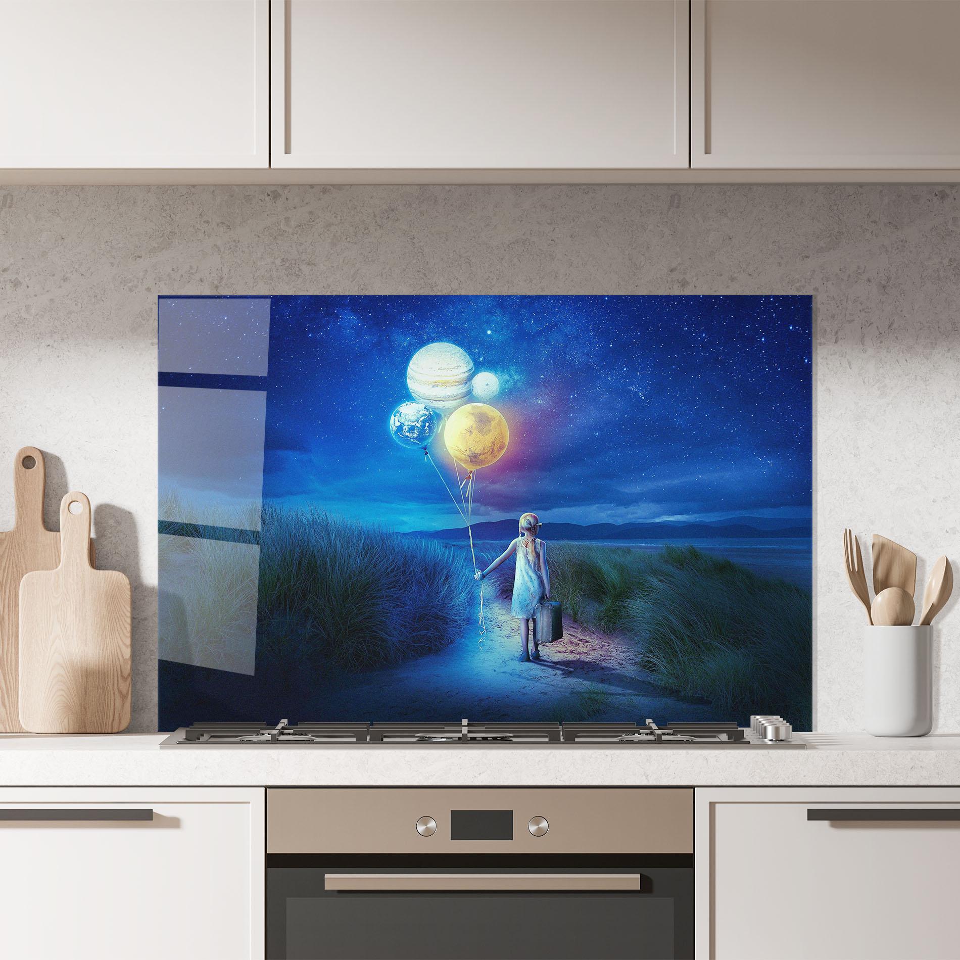 Стъклен панел за кухня Love Our Planet mockup 7