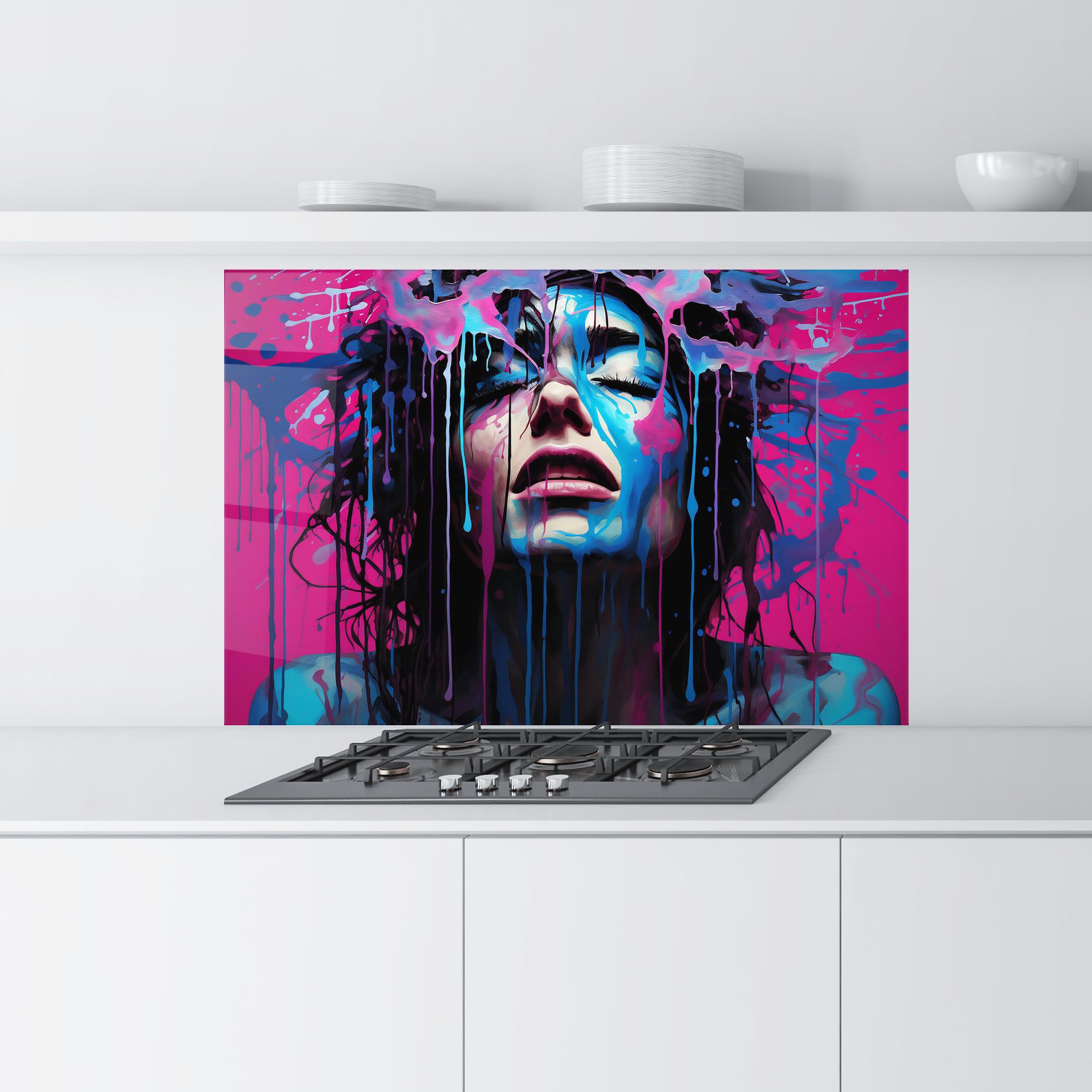 Blue Pink Woman mockup 9