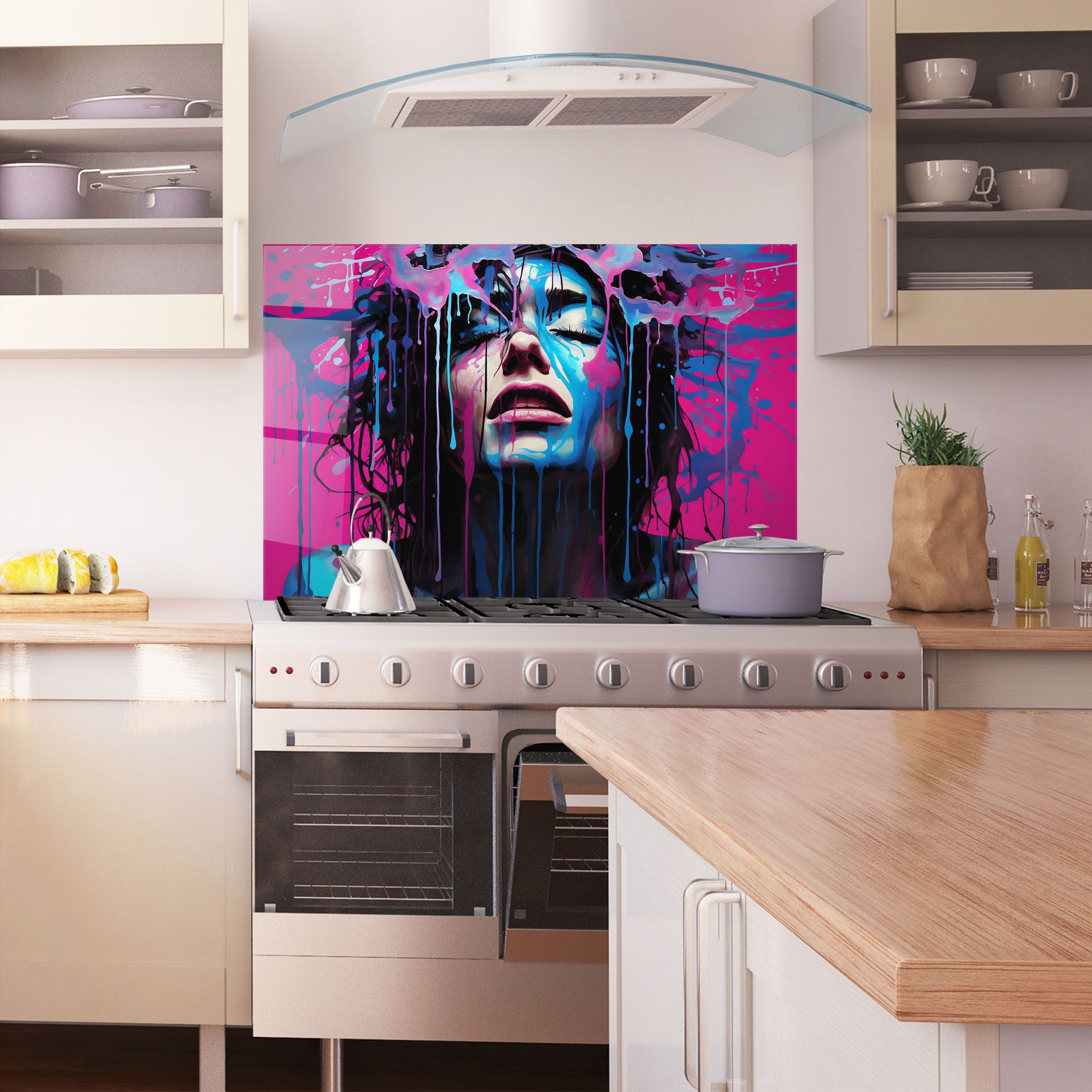 Blue Pink Woman mockup 1