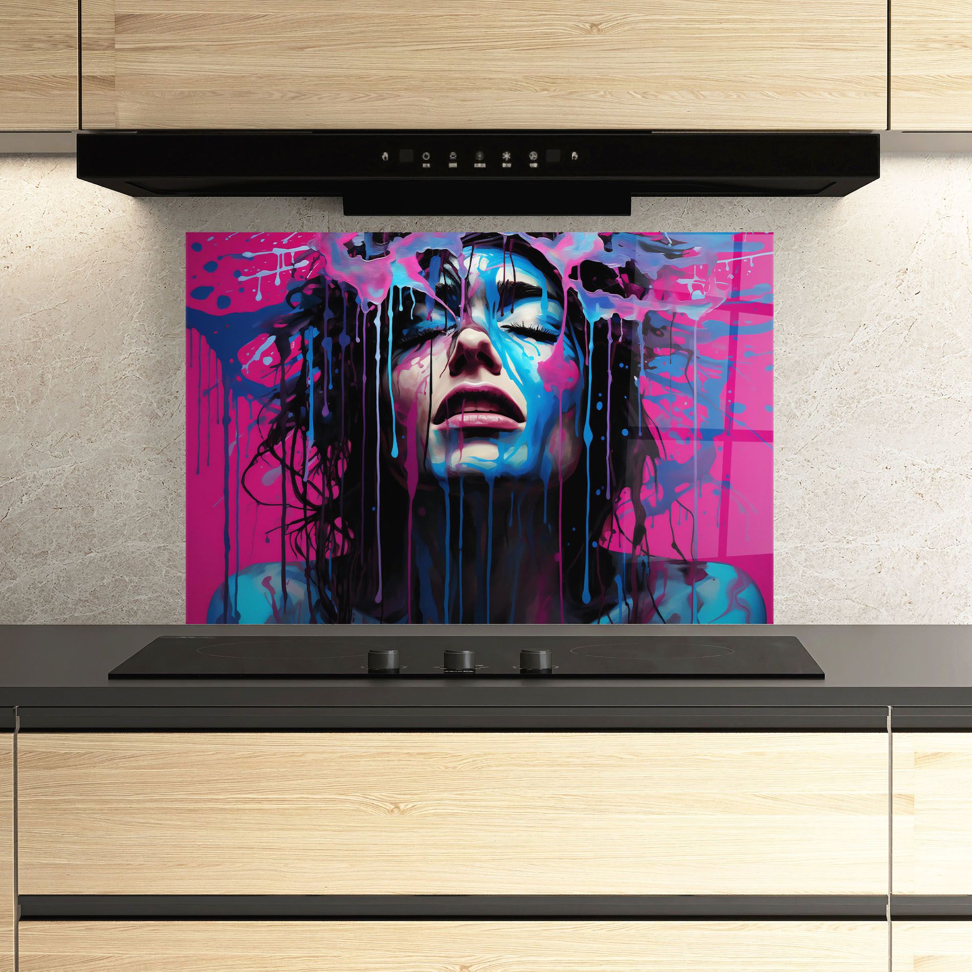 Blue Pink Woman mockup 3