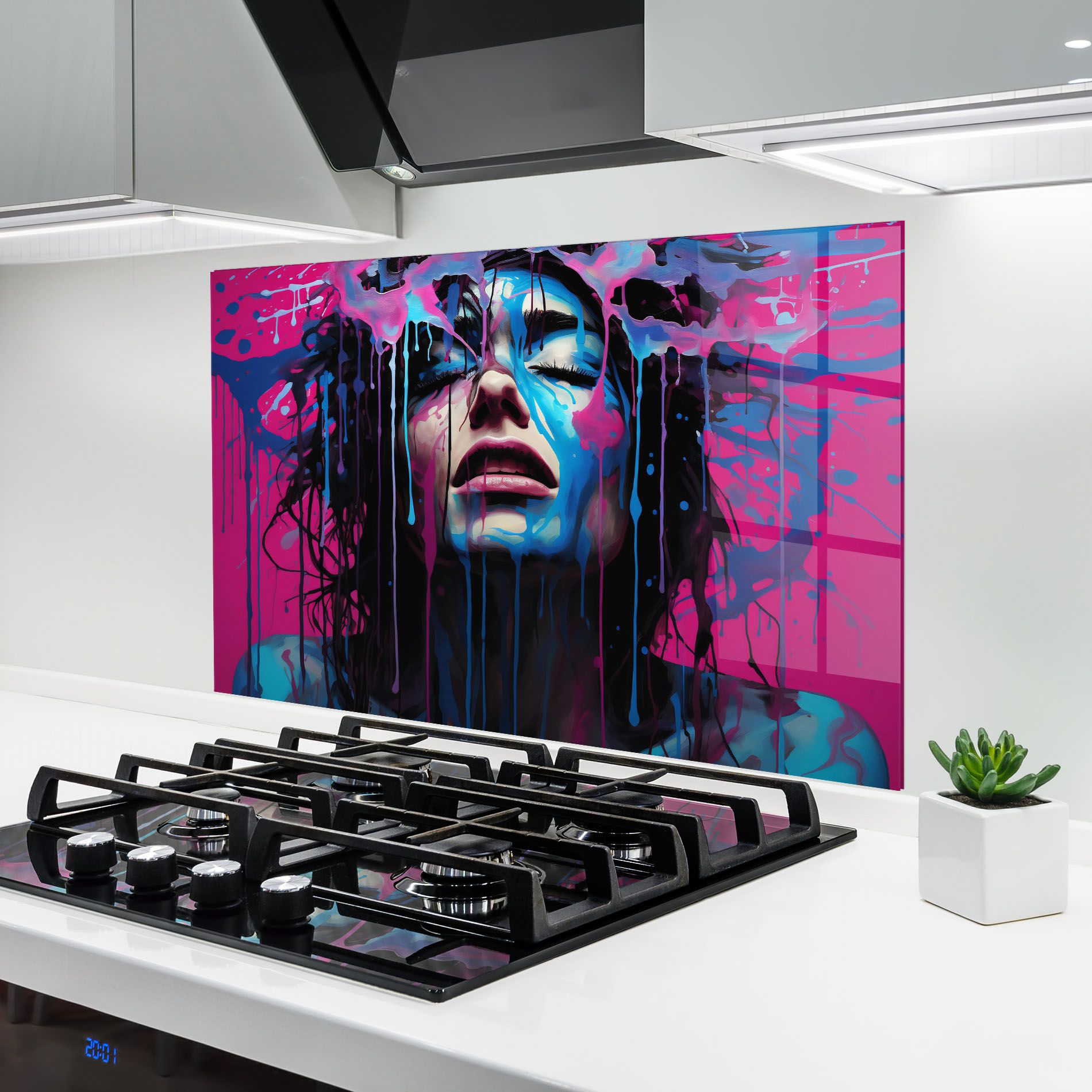 Blue Pink Woman mockup 6