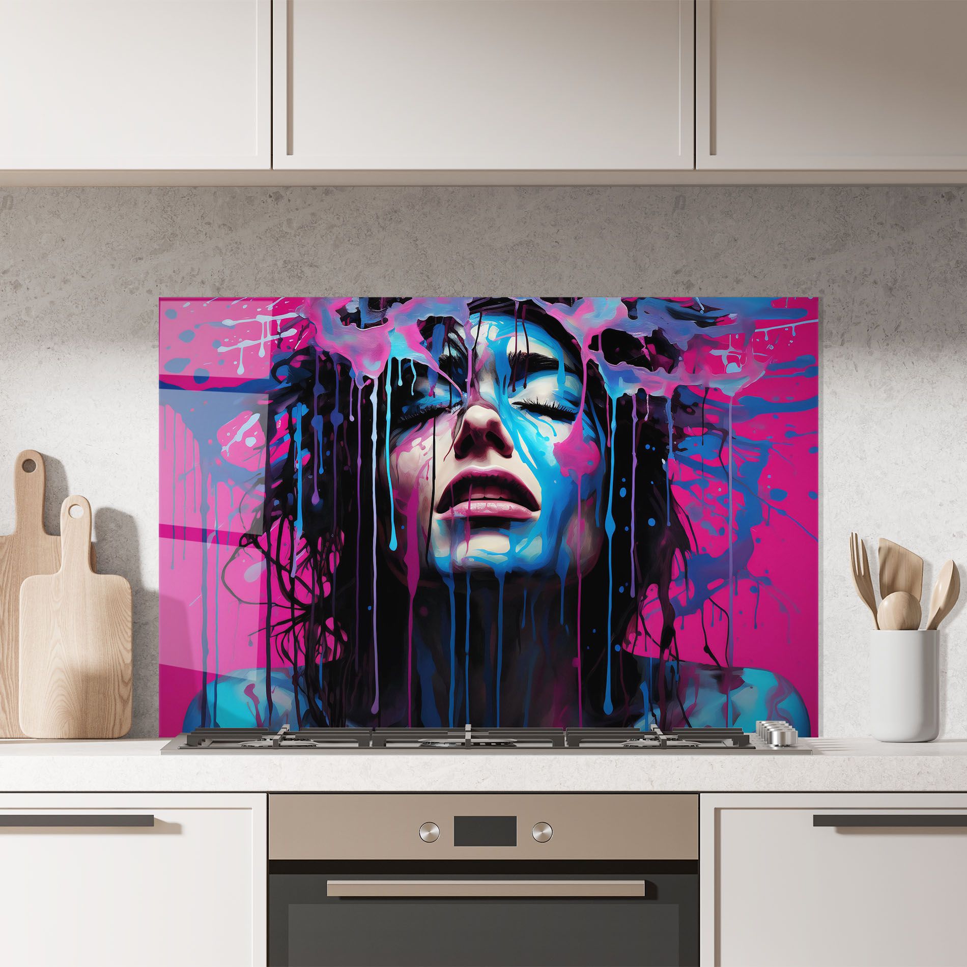 Blue Pink Woman mockup 7