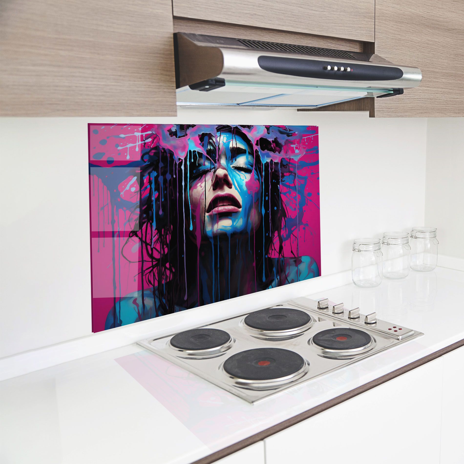 Blue Pink Woman mockup 8