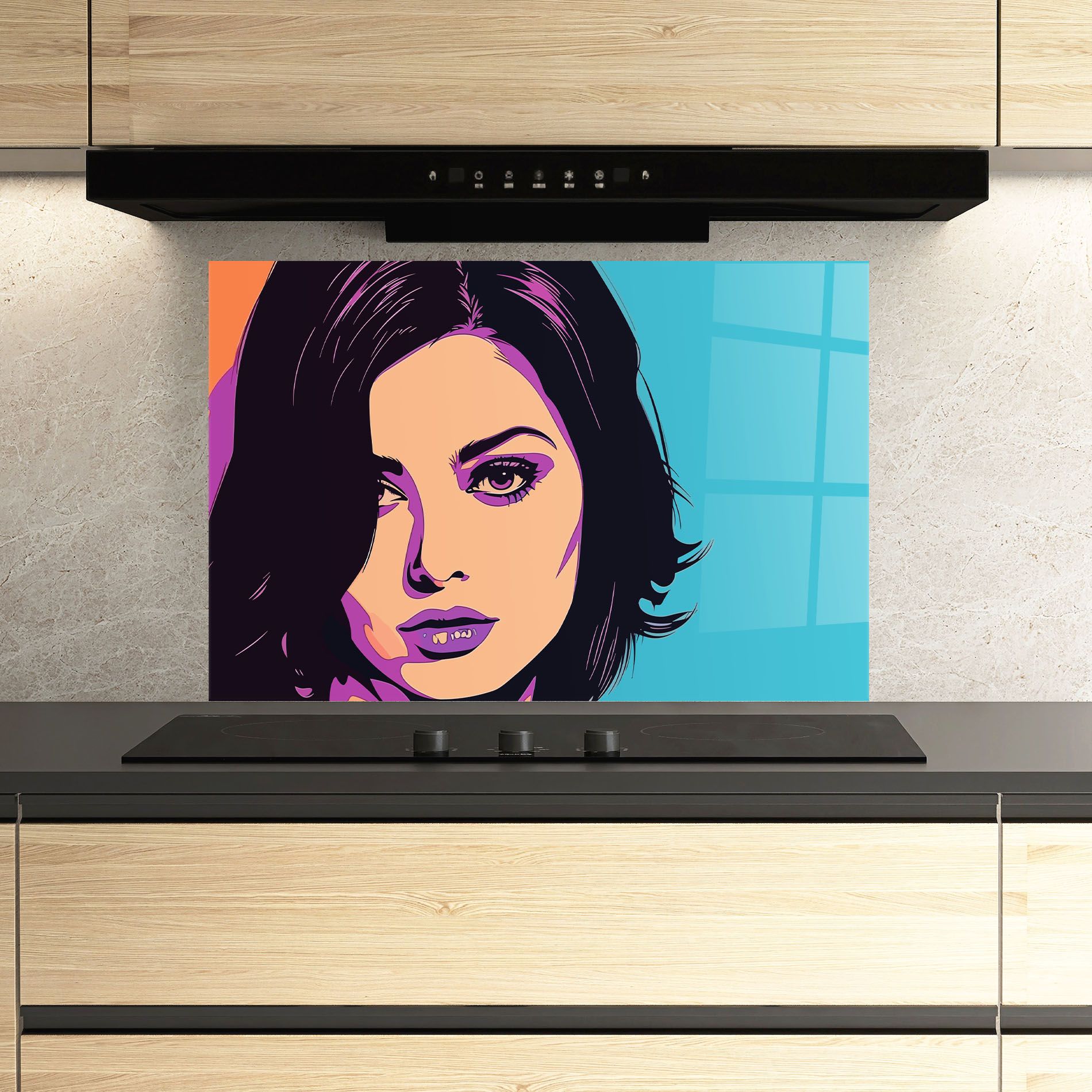 Pop Purple Woman mockup 3