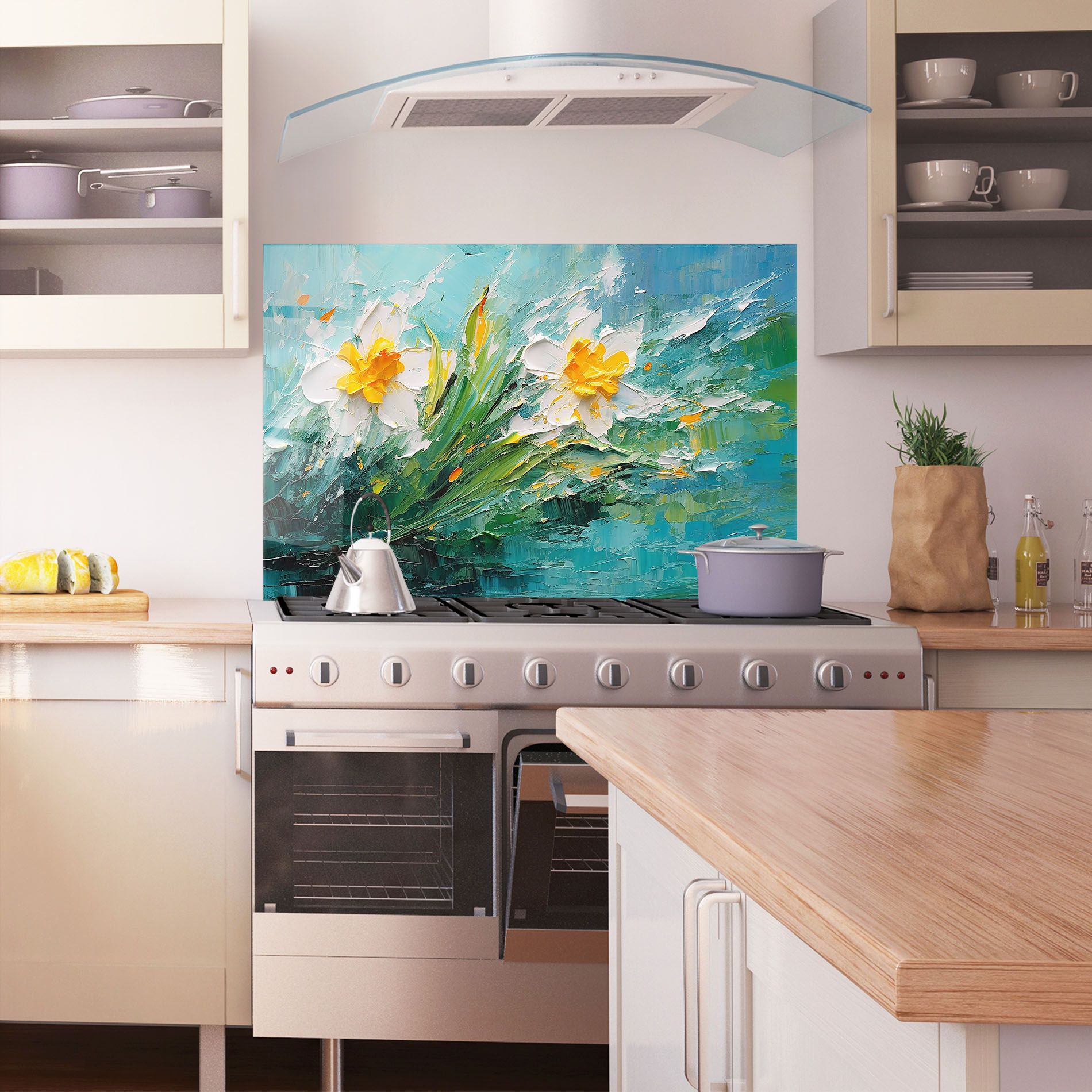 Abstract Flower Painting mockup 1