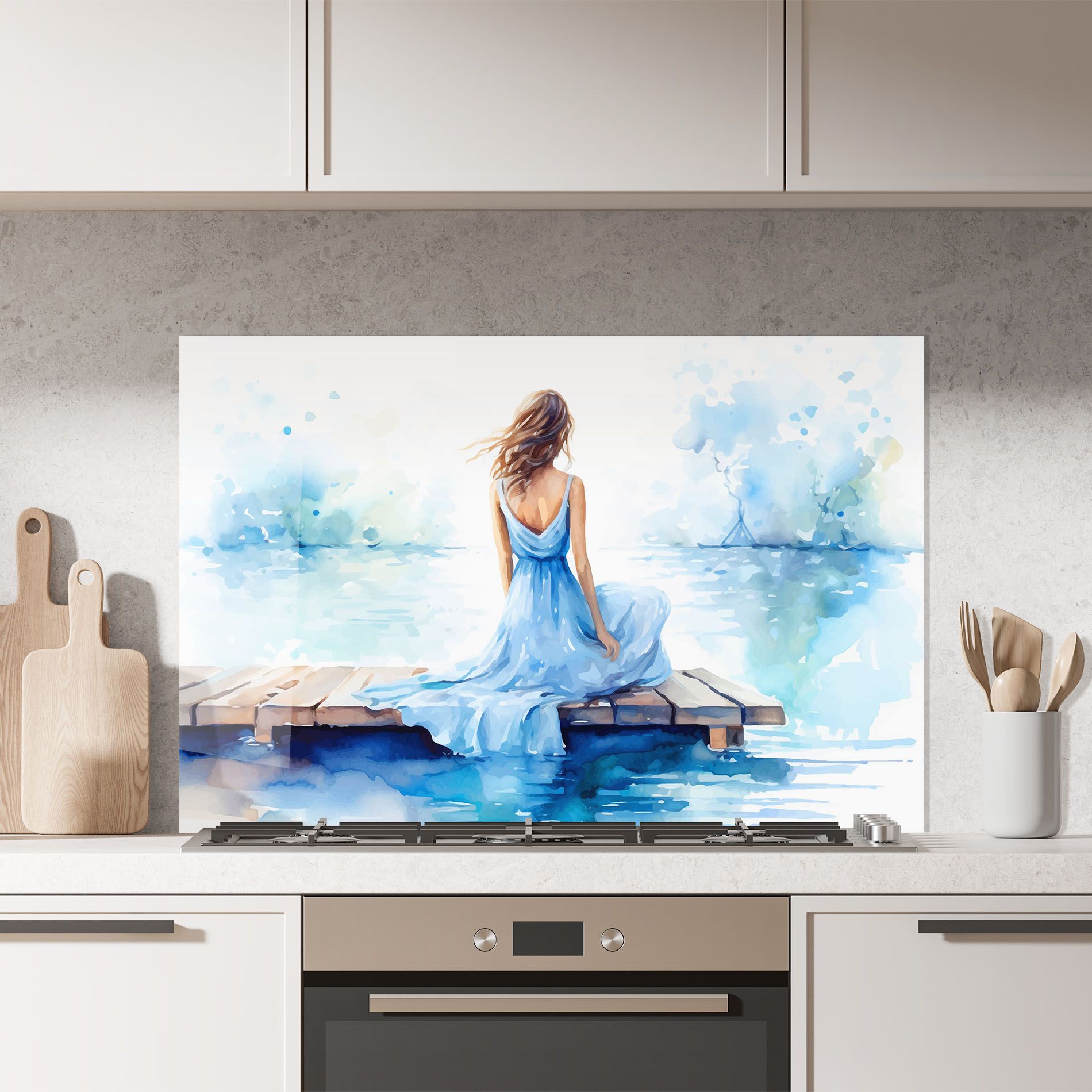 Lake Blue Woman mockup 7