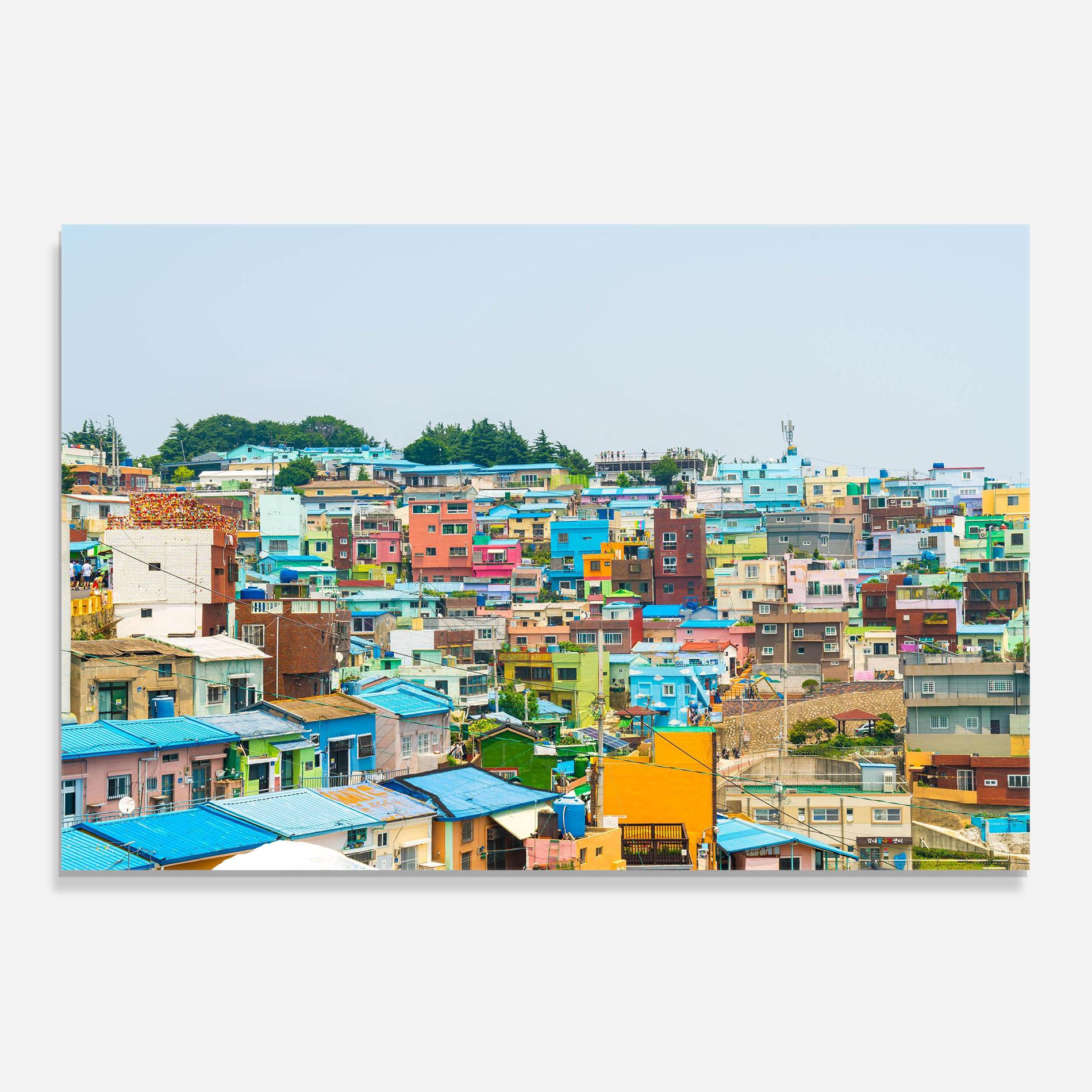 Стъклен панел за кухня Gamcheon Culture mockup 0