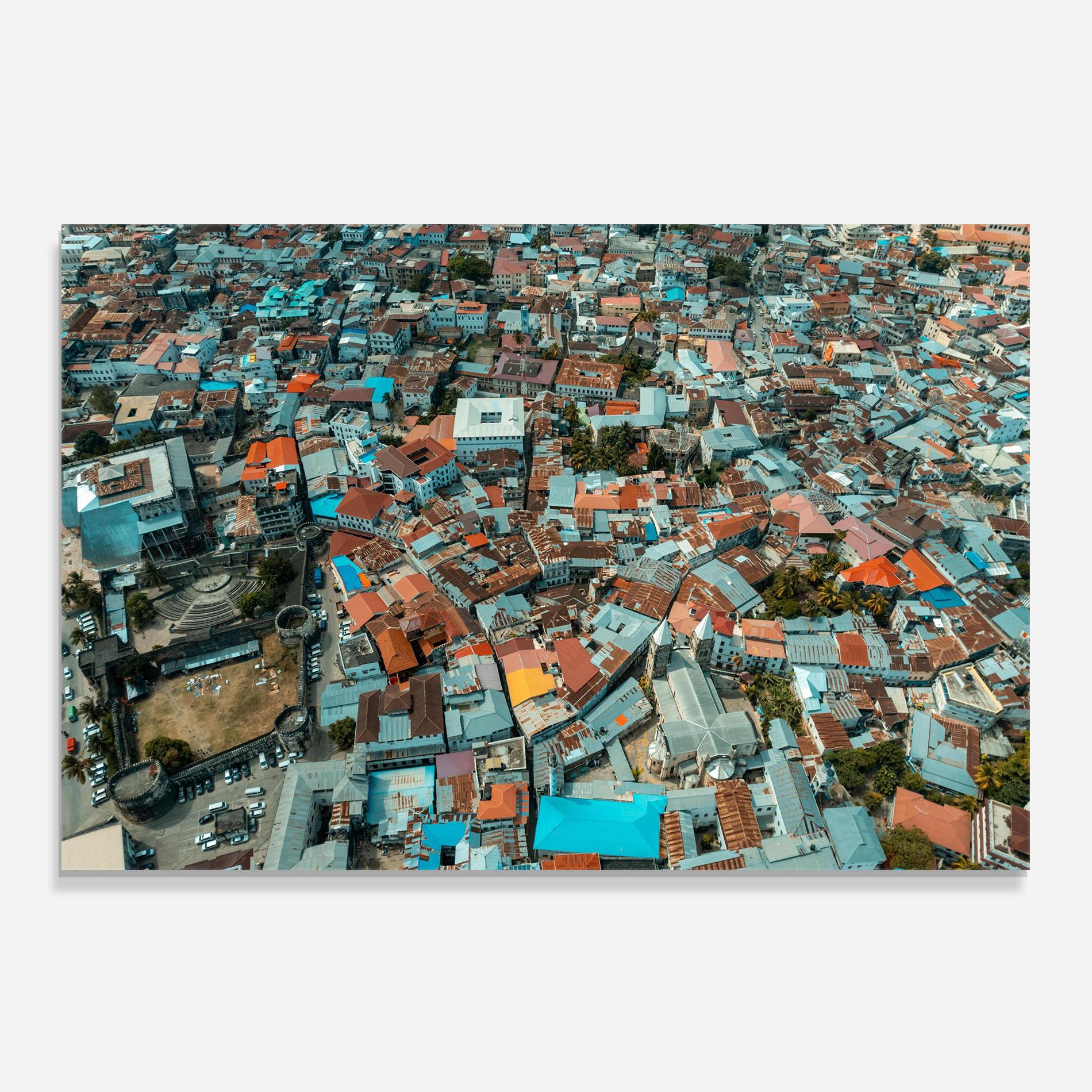 Стъклен панел за кухня Island View Tanzania mockup 0