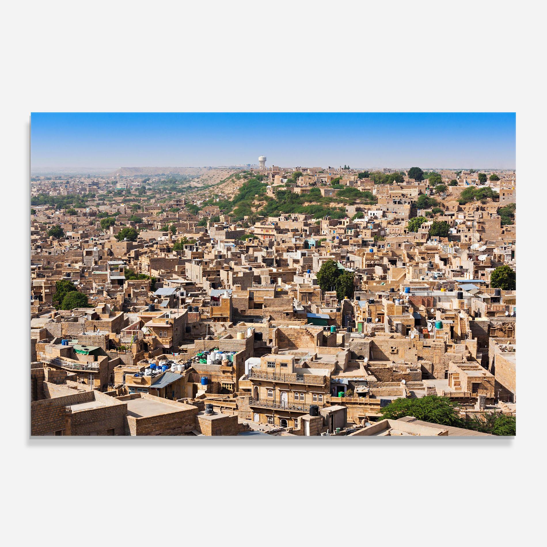 Стъклен панел за кухня Jaisalmer Panorama View mockup 0