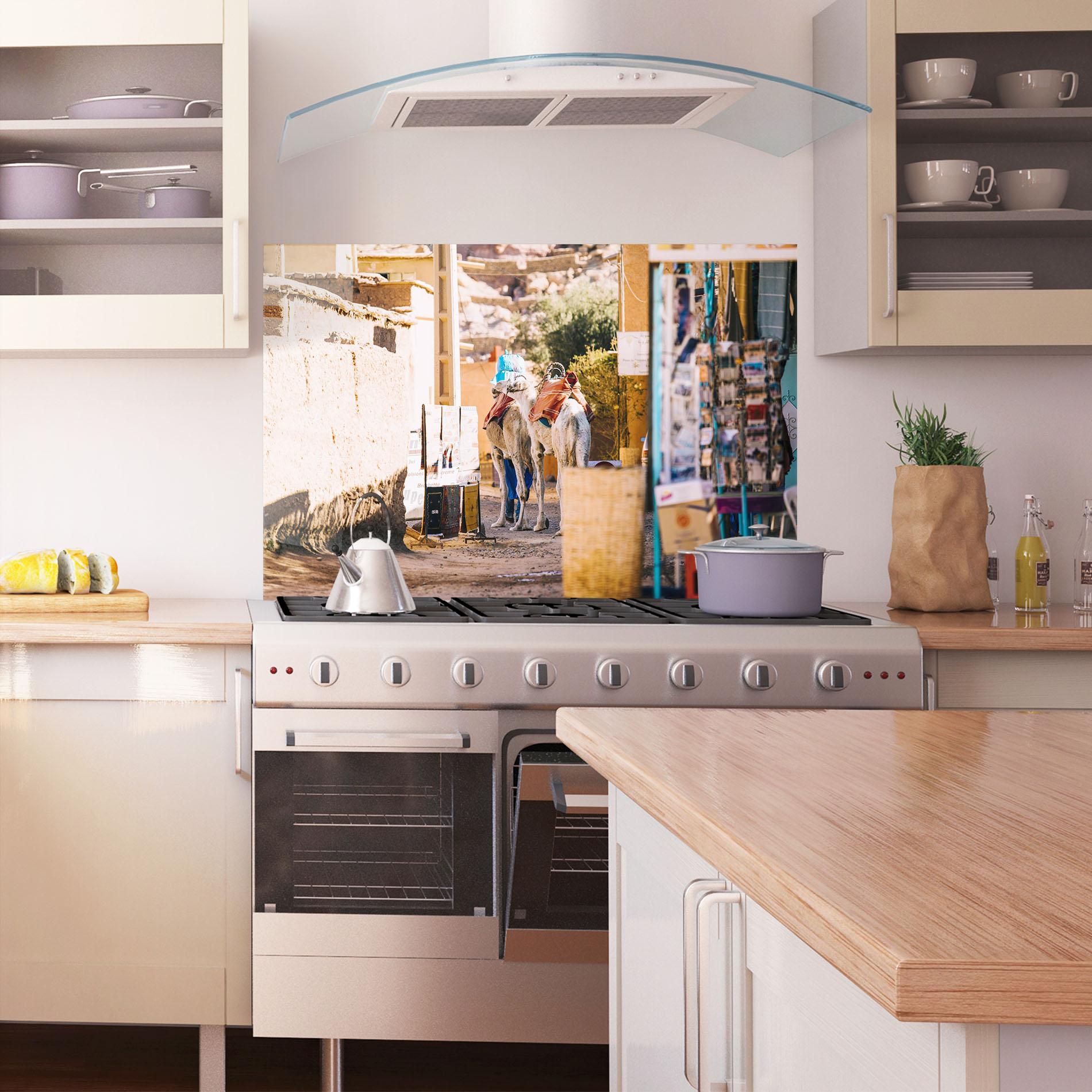 Стъклен панел за кухня Marrakesh mockup 1