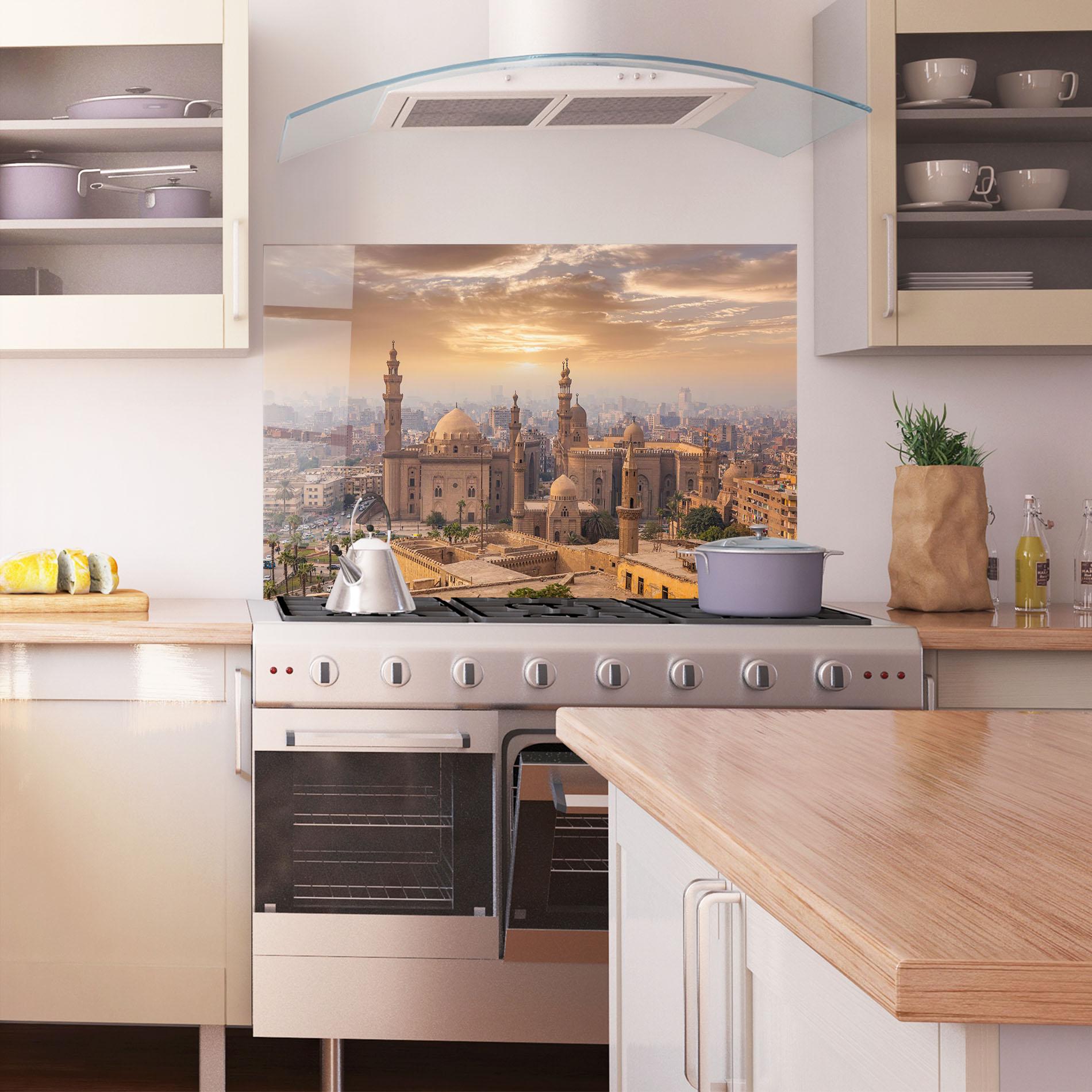 Стъклен панел за кухня Mosque Madrasa View mockup 1