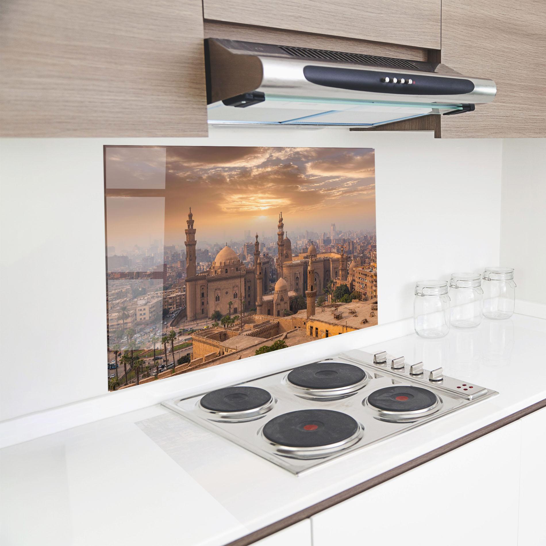 Стъклен панел за кухня Mosque Madrasa View mockup 8