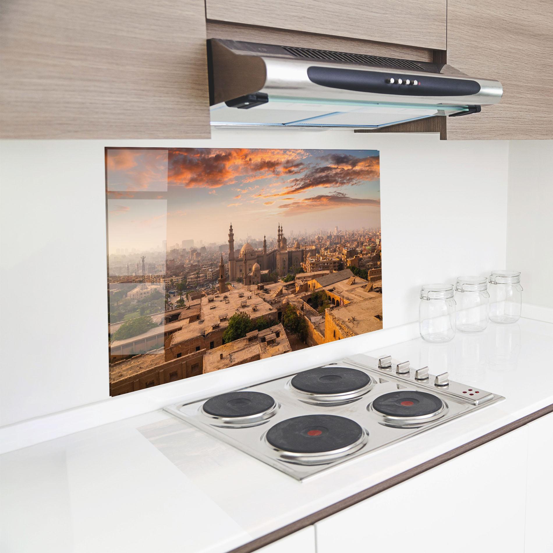 Стъклен панел за кухня Mosque Madrasa mockup 8