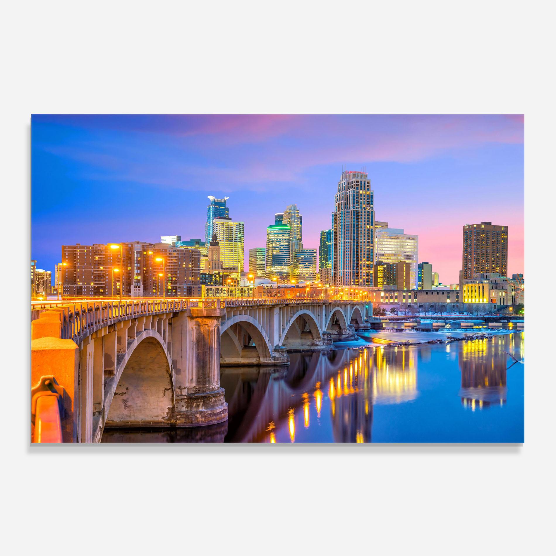 Стъклен панел за кухня Minnesota Usa mockup 0