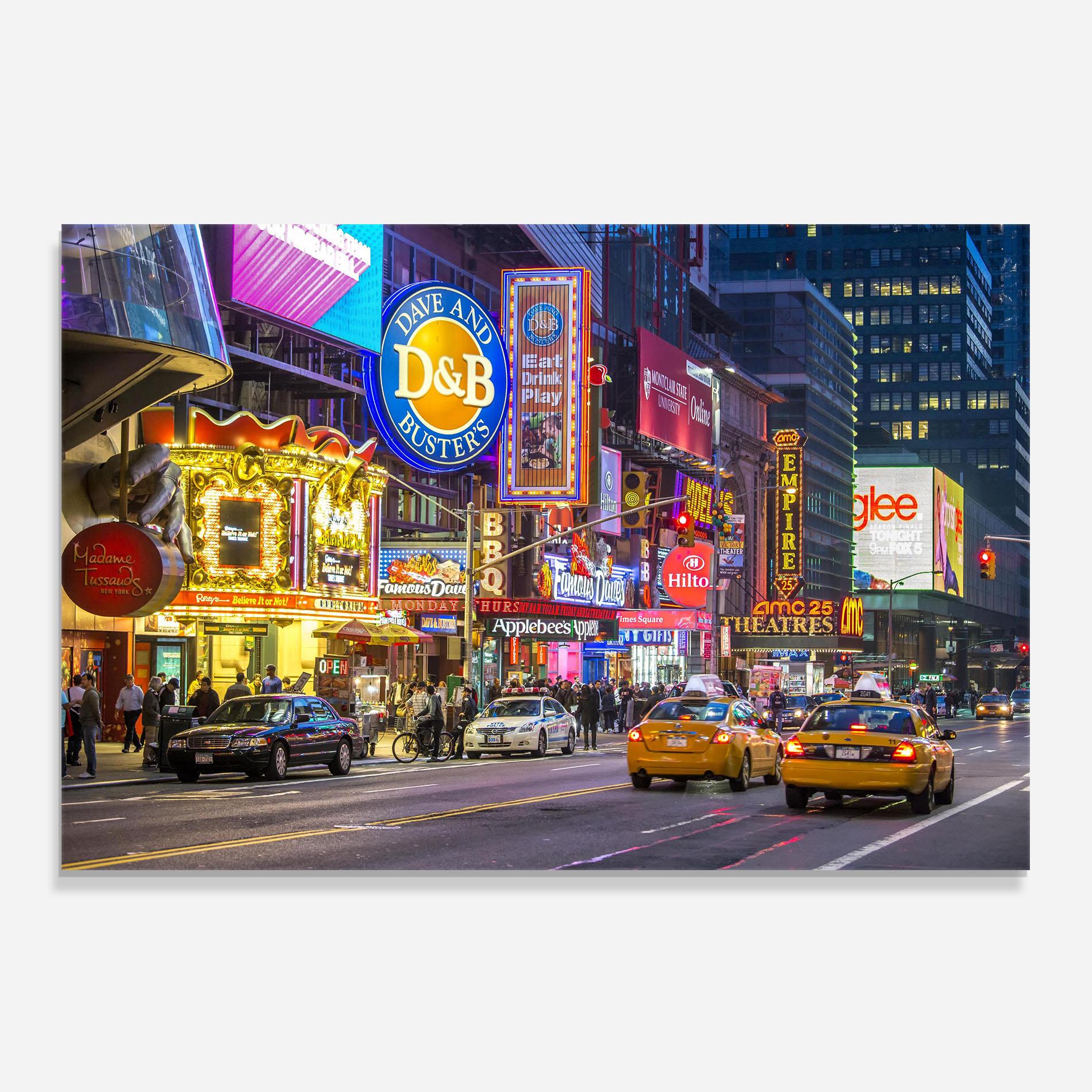 Стъклен панел за кухня New York Lights mockup 0
