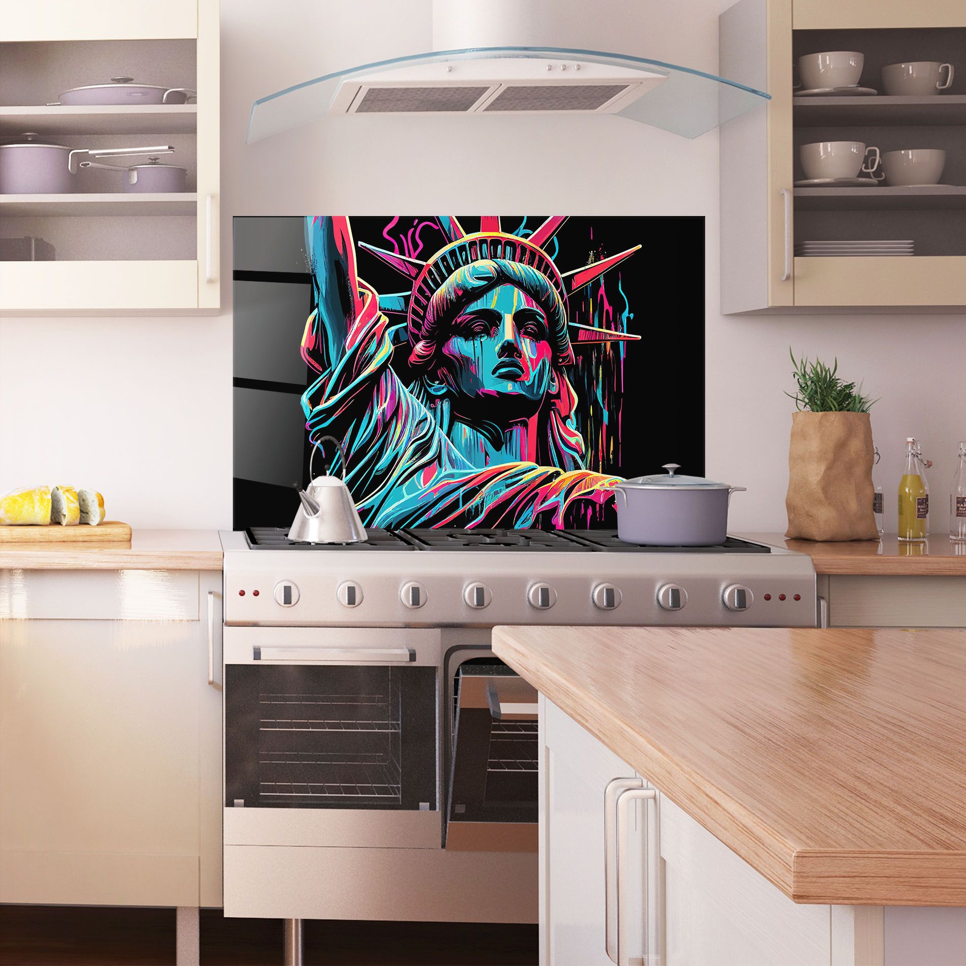 Liberty Colorful Statue mockup 1