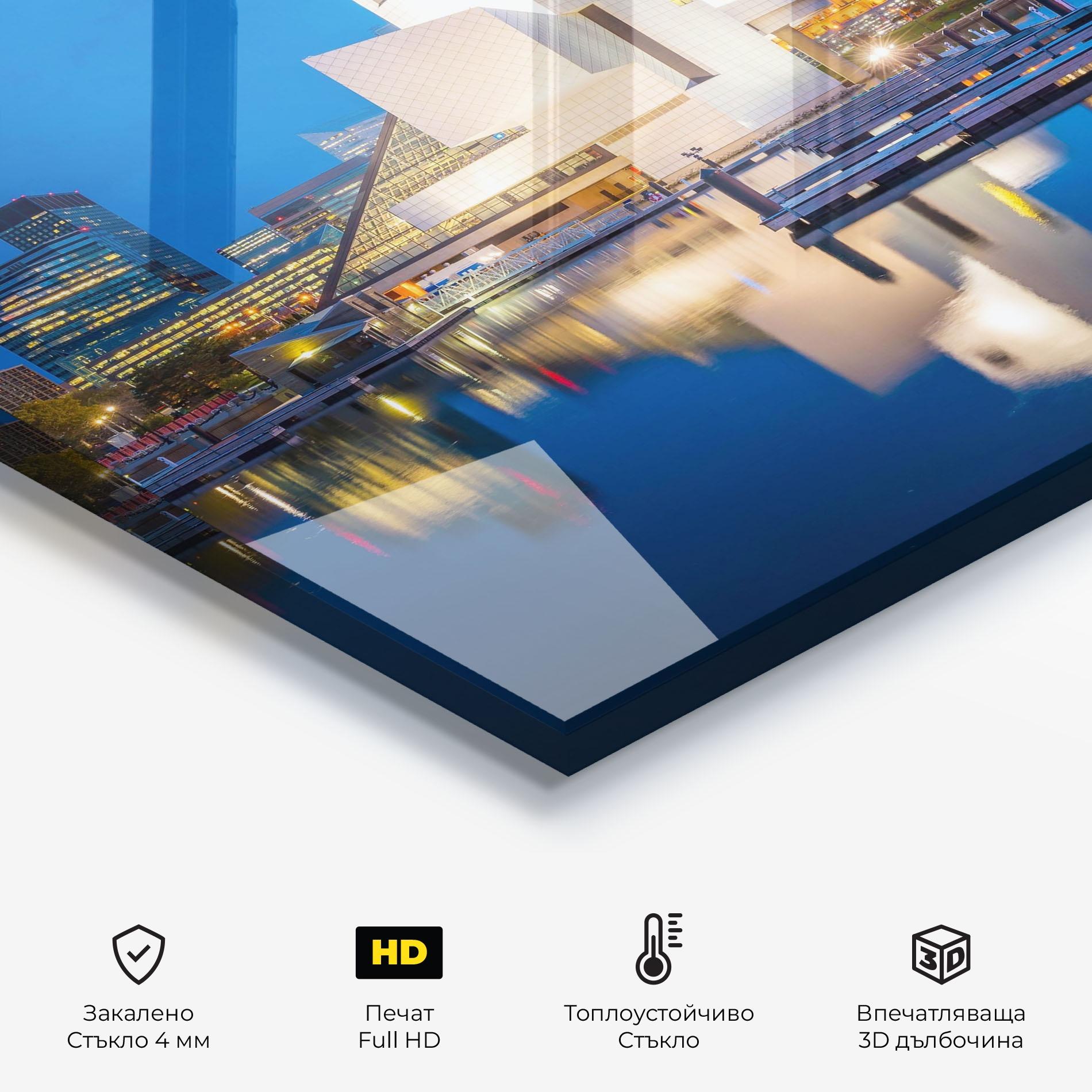 Стъклен панел за кухня Lakefront Ohio Usa mockup 2