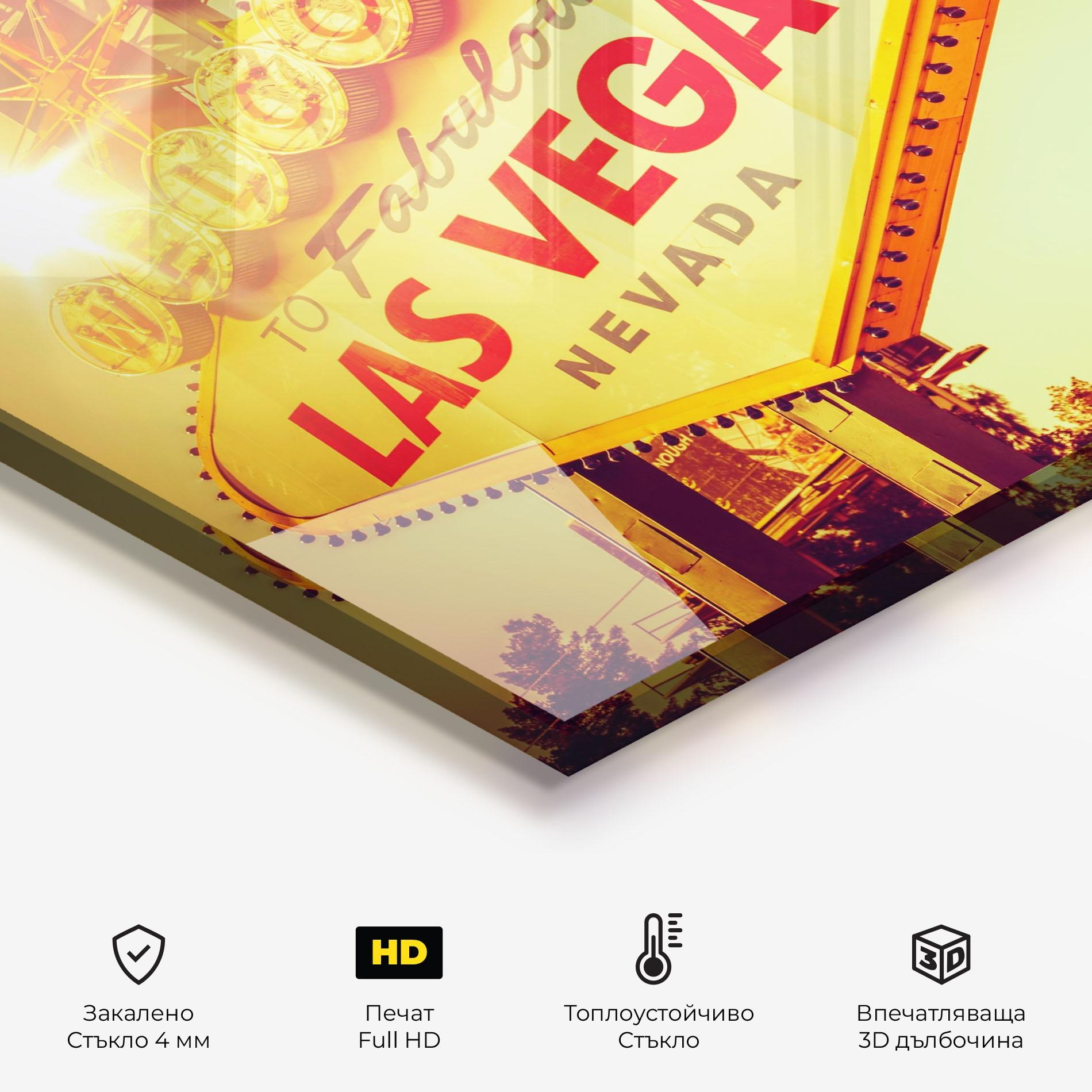 Стъклен панел за кухня Las Vegas Nevada mockup 2