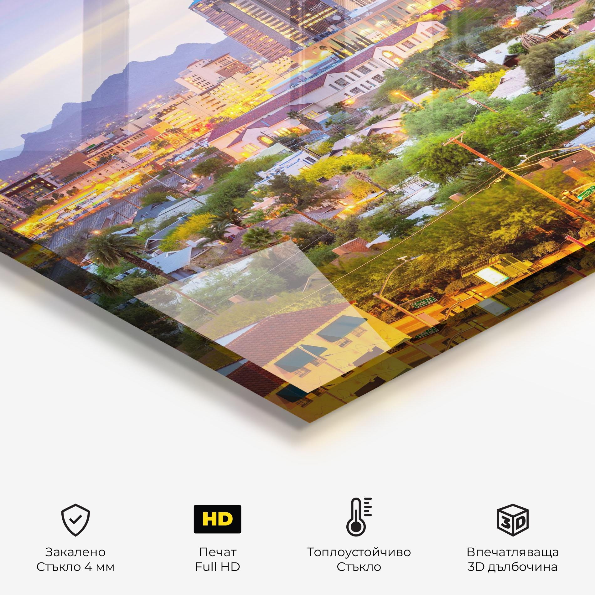 Стъклен панел за кухня Tucson Arizona mockup 2