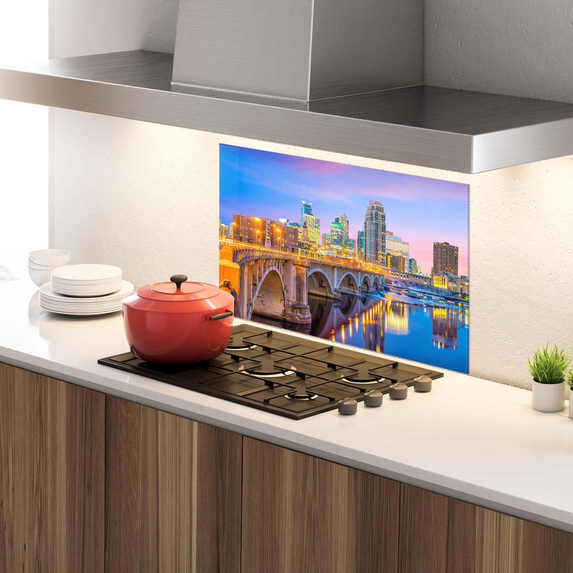 Стъклен панел за кухня Minnesota Usa mockup 4