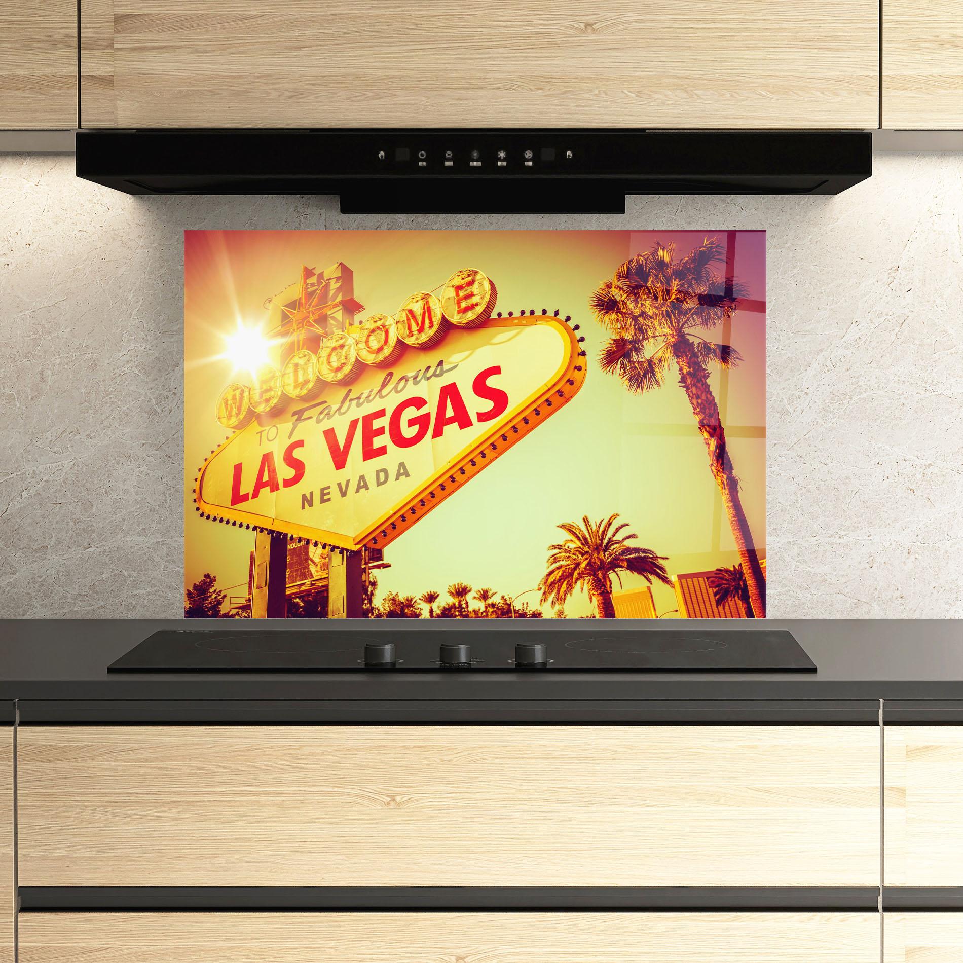 Стъклен панел за кухня Las Vegas Nevada mockup 3