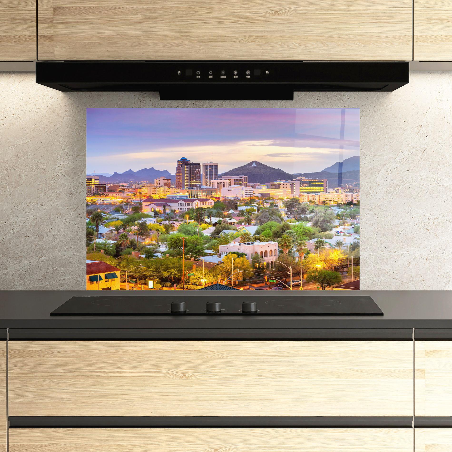 Стъклен панел за кухня Tucson Arizona mockup 3