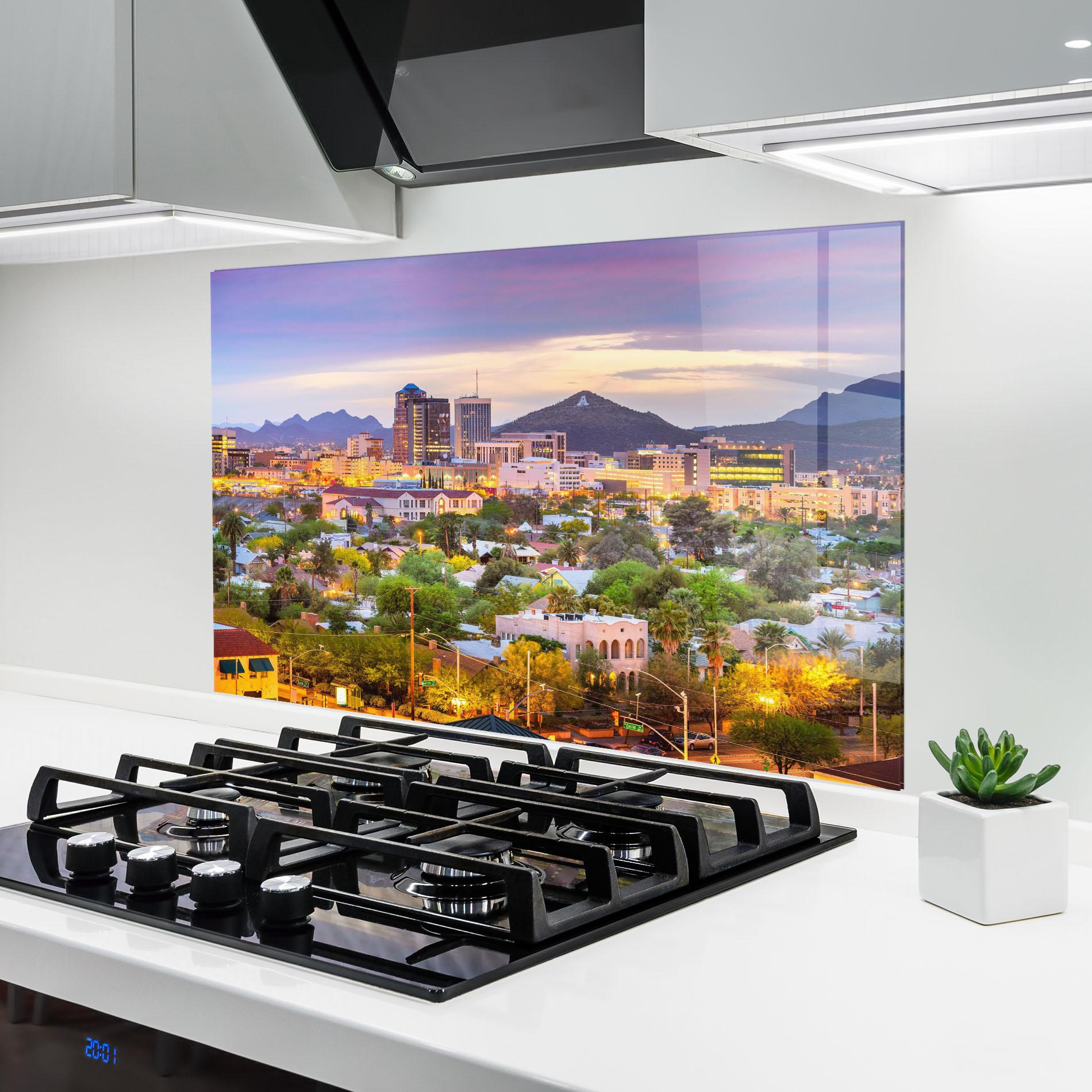 Стъклен панел за кухня Tucson Arizona mockup 6