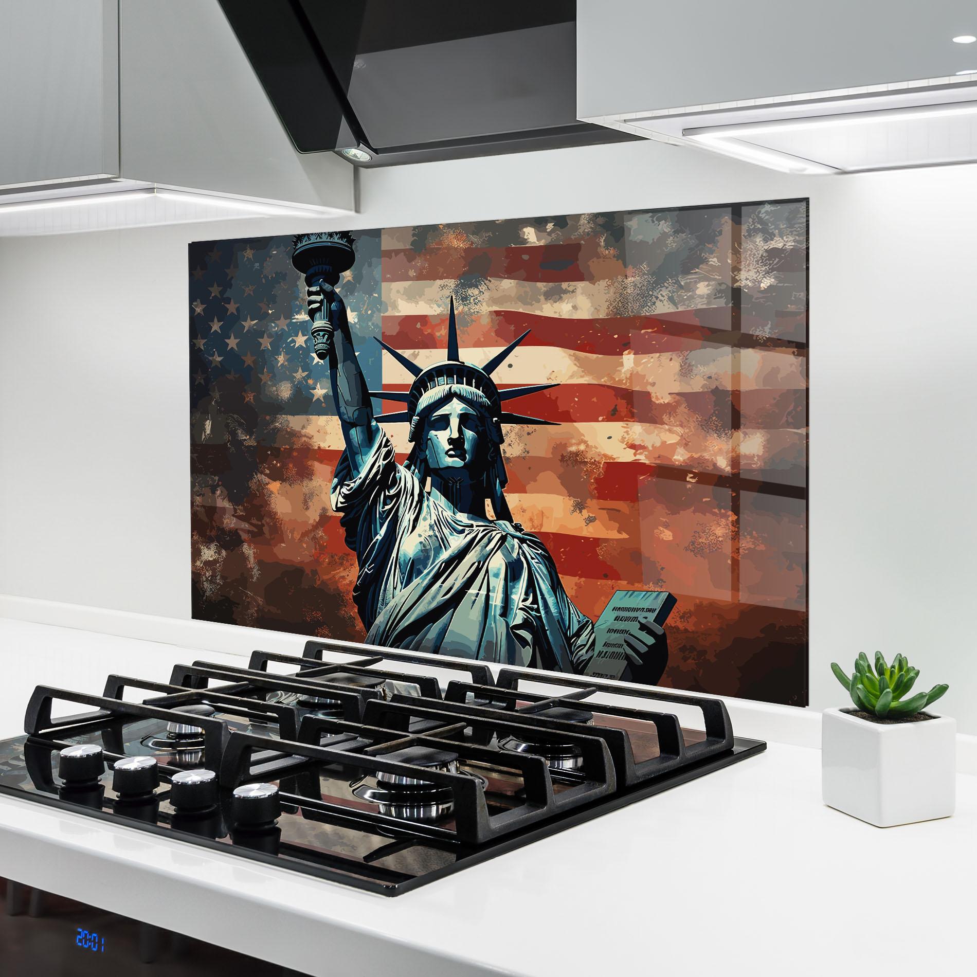 Стъклен панел за кухня United States Art mockup 6