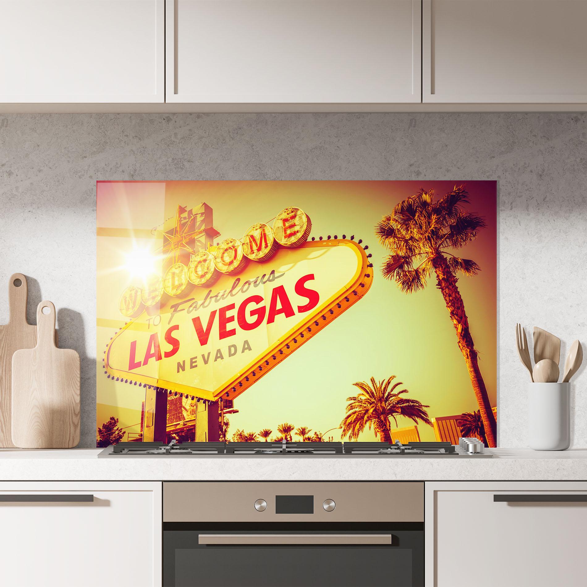 Стъклен панел за кухня Las Vegas Nevada mockup 7