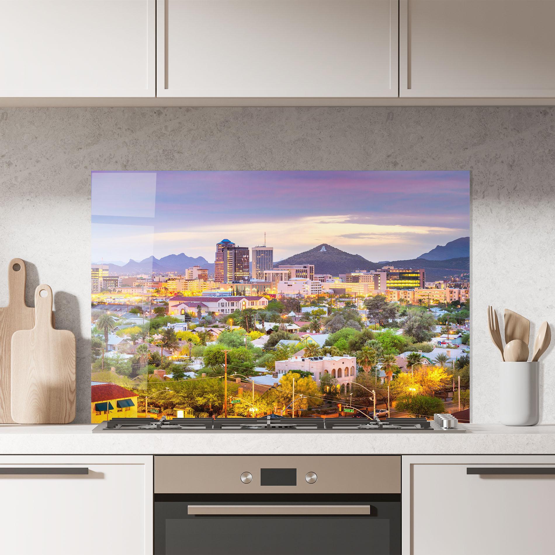Стъклен панел за кухня Tucson Arizona mockup 7