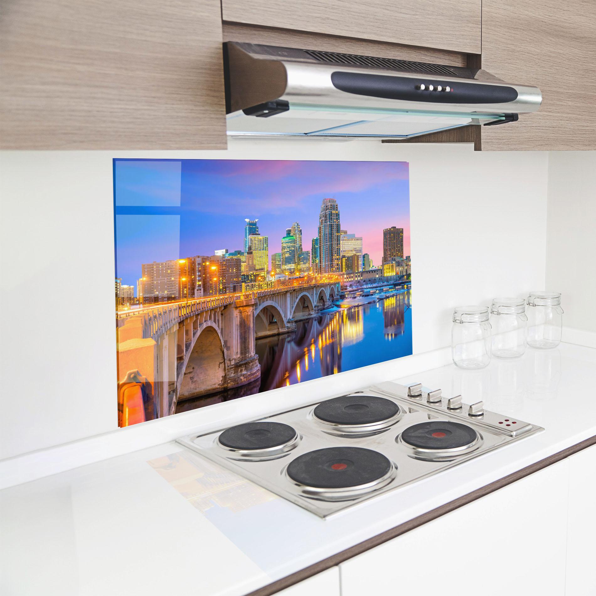 Стъклен панел за кухня Minnesota Usa mockup 8