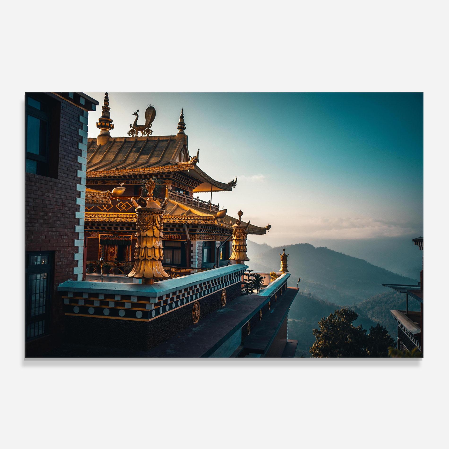 Стъклен панел за кухня Namo Buddha mockup 0