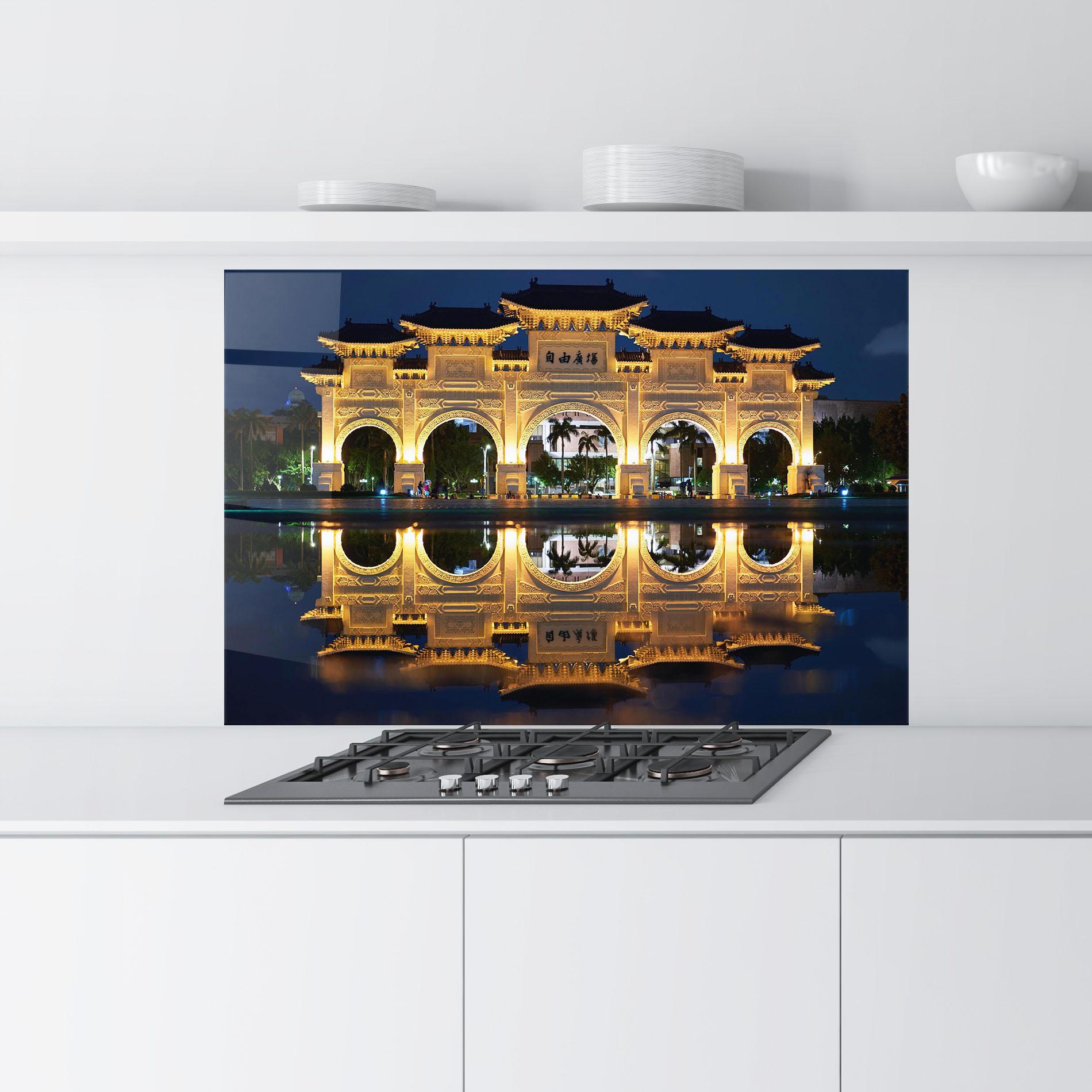 Стъклен панел за кухня Chaing Kai Shek mockup 9