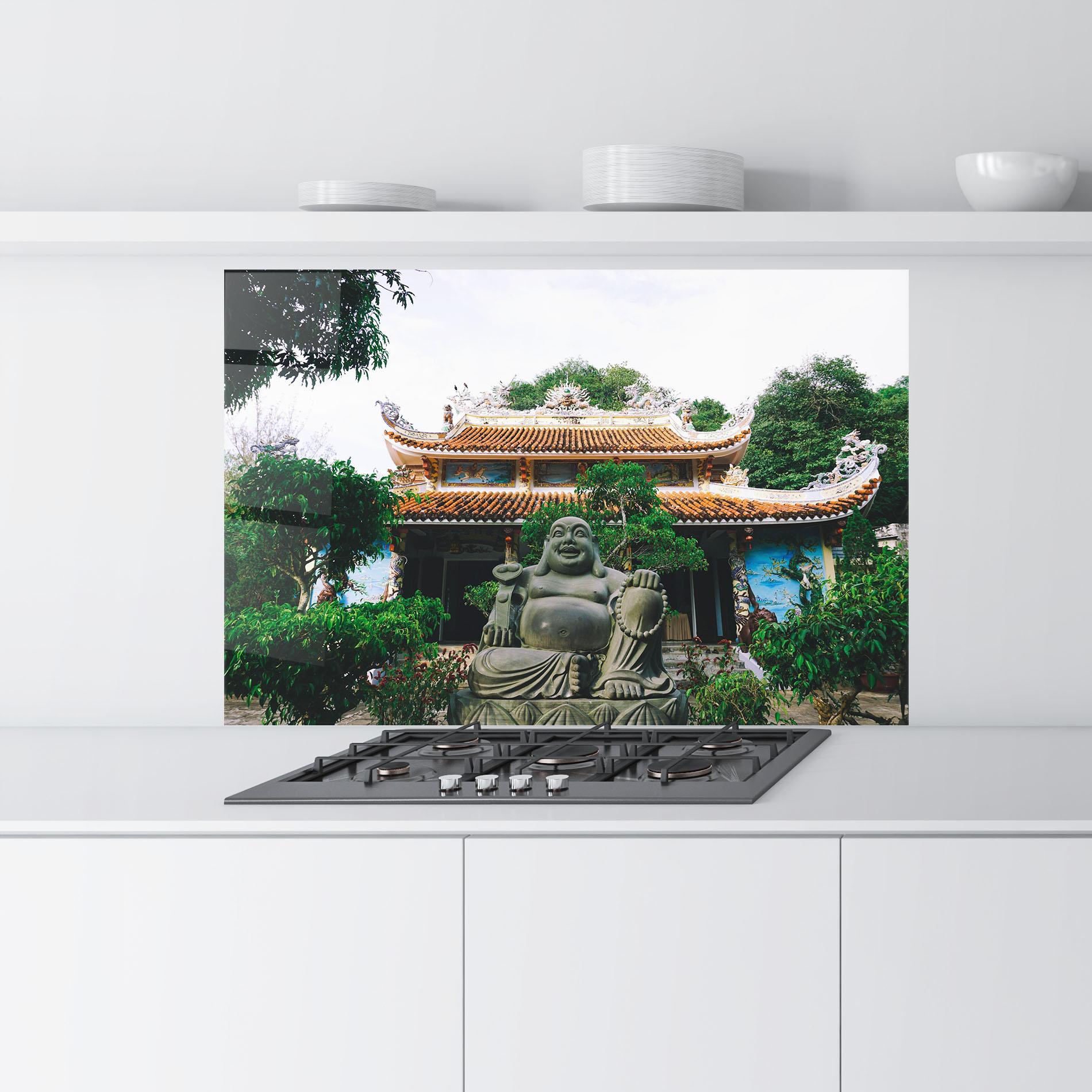 Стъклен панел за кухня Danang S Marble mockup 9