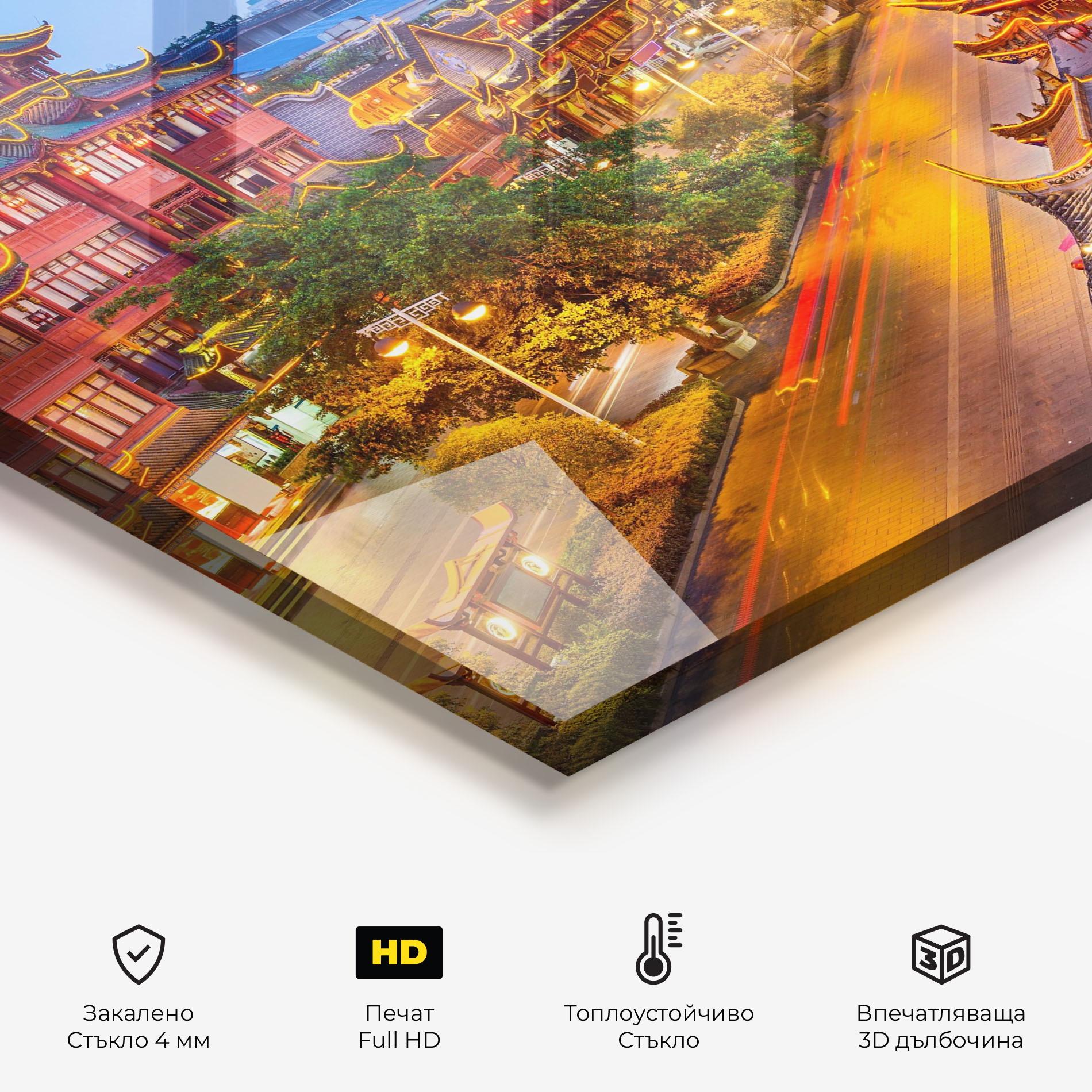 Стъклен панел за кухня Chengdu China mockup 2