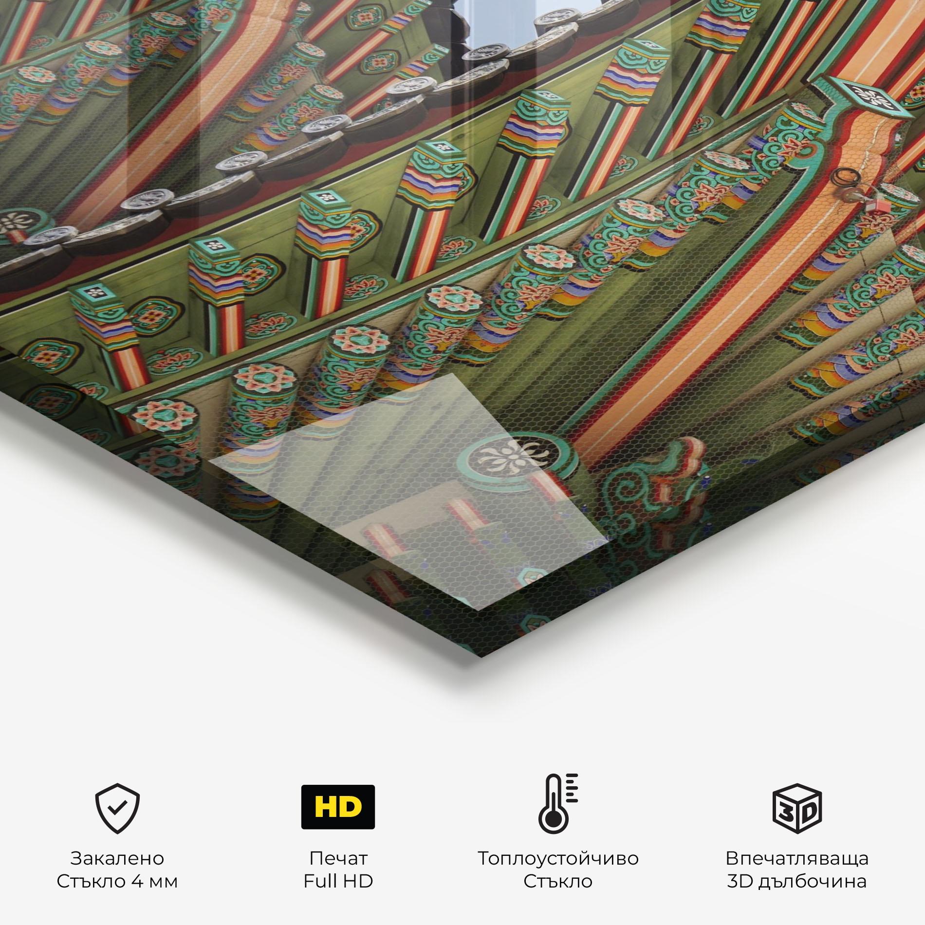 Стъклен панел за кухня Gyeongbokgung View mockup 2