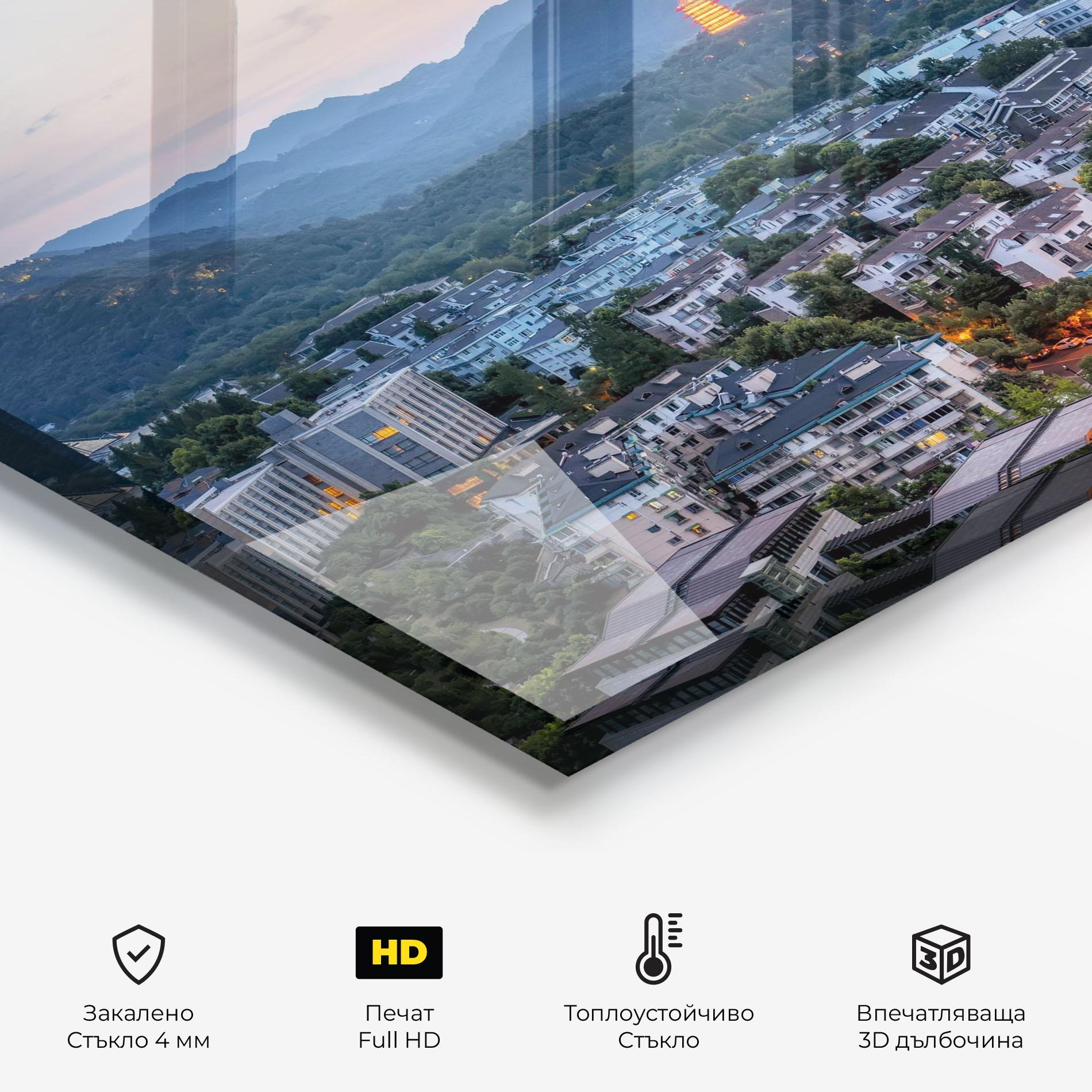 Стъклен панел за кухня Hangzhou China mockup 2