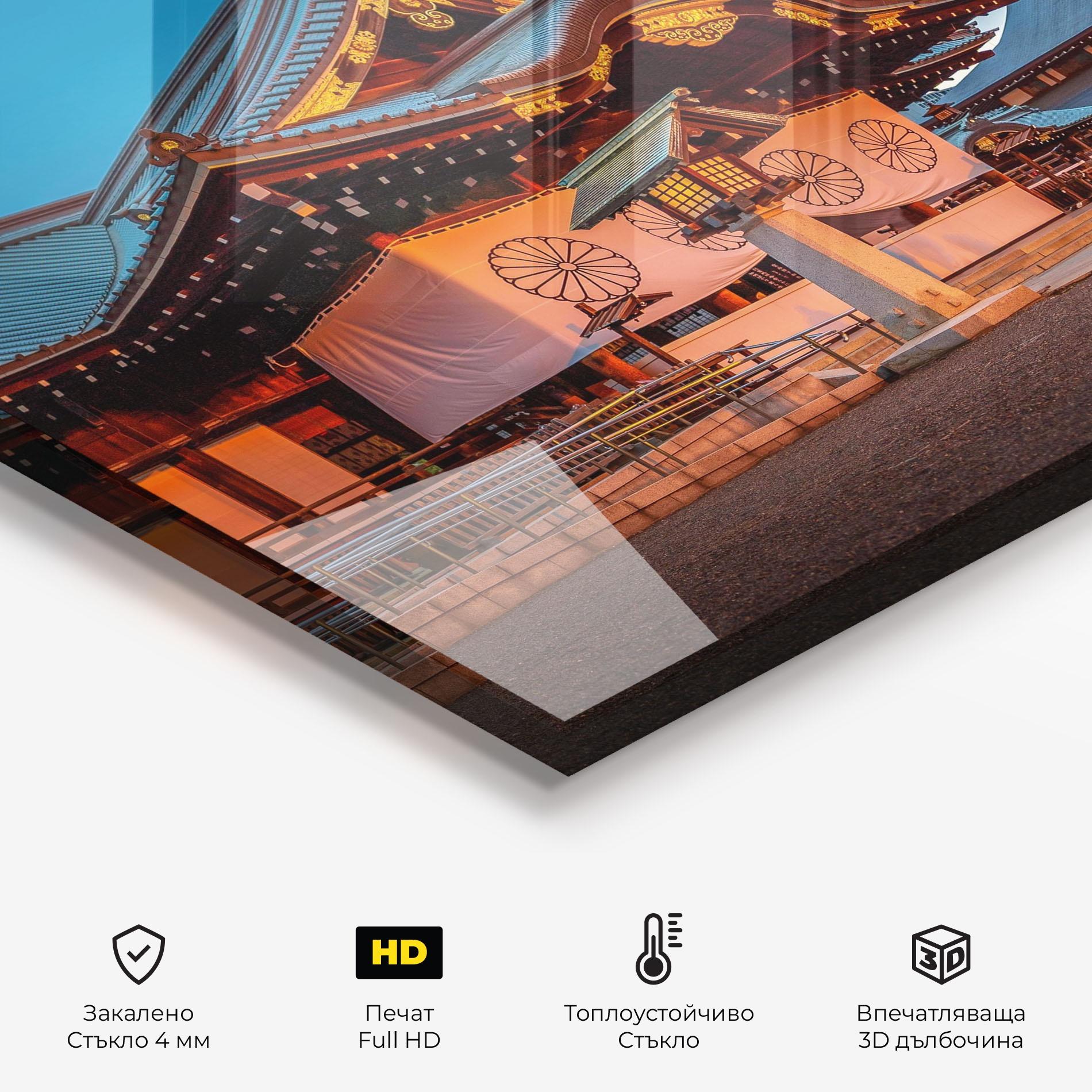 Стъклен панел за кухня Yasukuni Jinja mockup 2