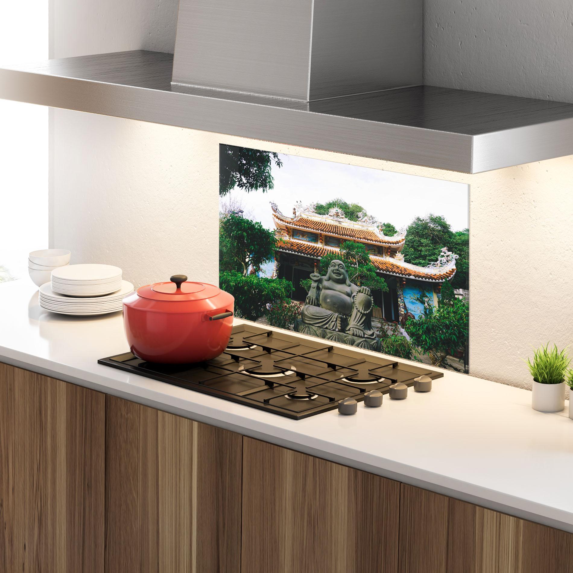 Стъклен панел за кухня Danang S Marble mockup 4