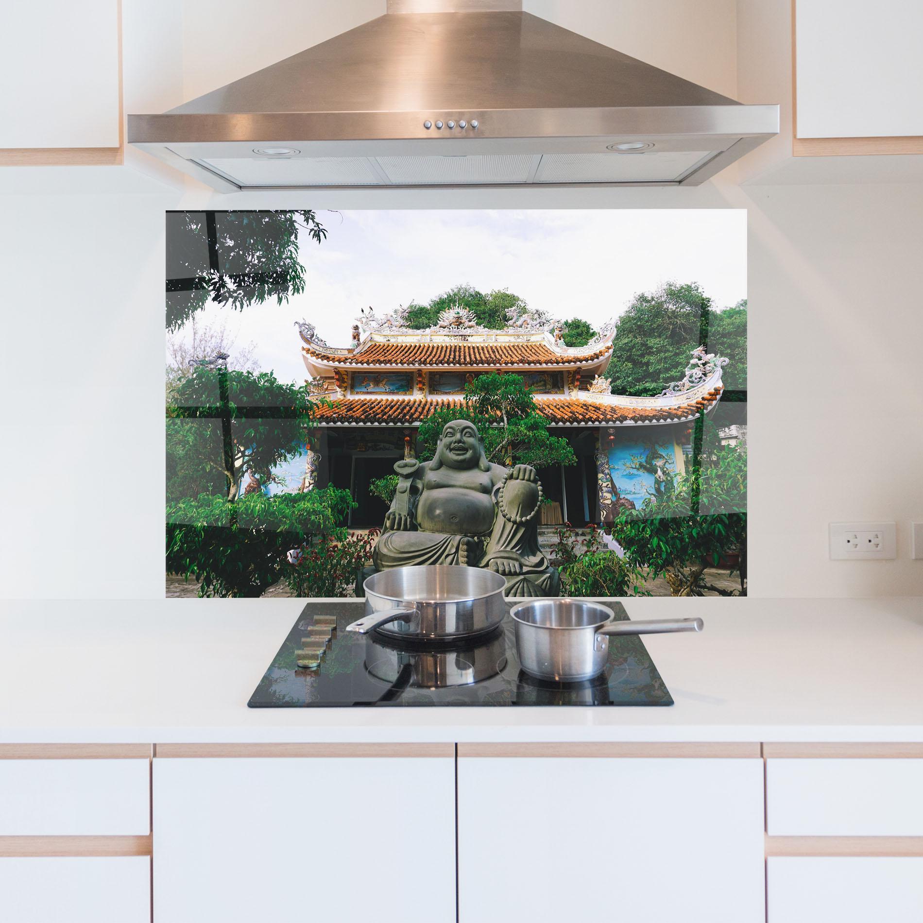 Стъклен панел за кухня Danang S Marble mockup 5