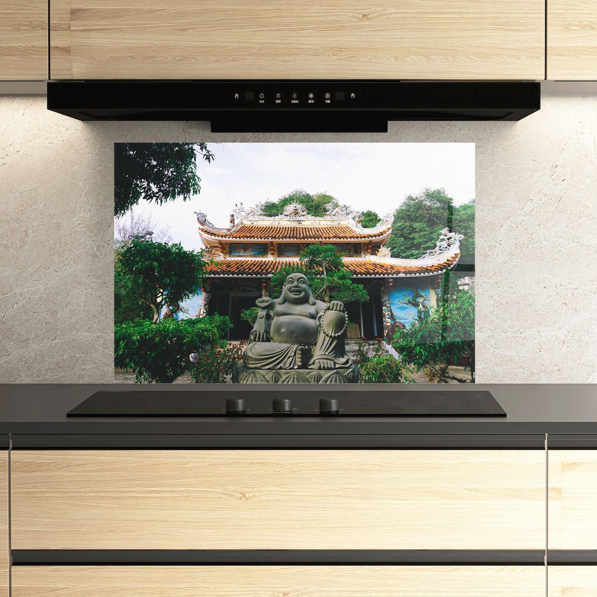 Стъклен панел за кухня Danang S Marble mockup 3