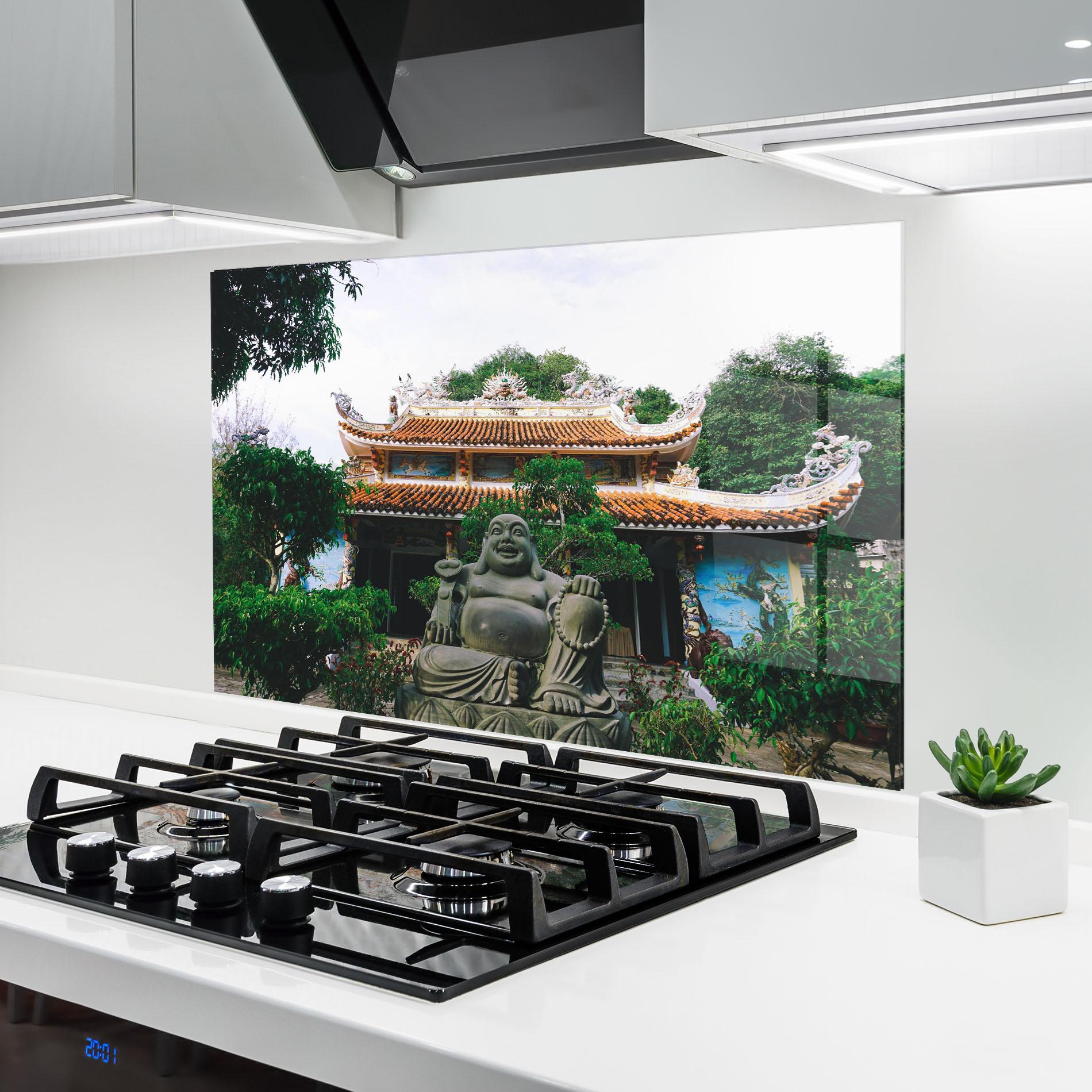 Стъклен панел за кухня Danang S Marble mockup 6