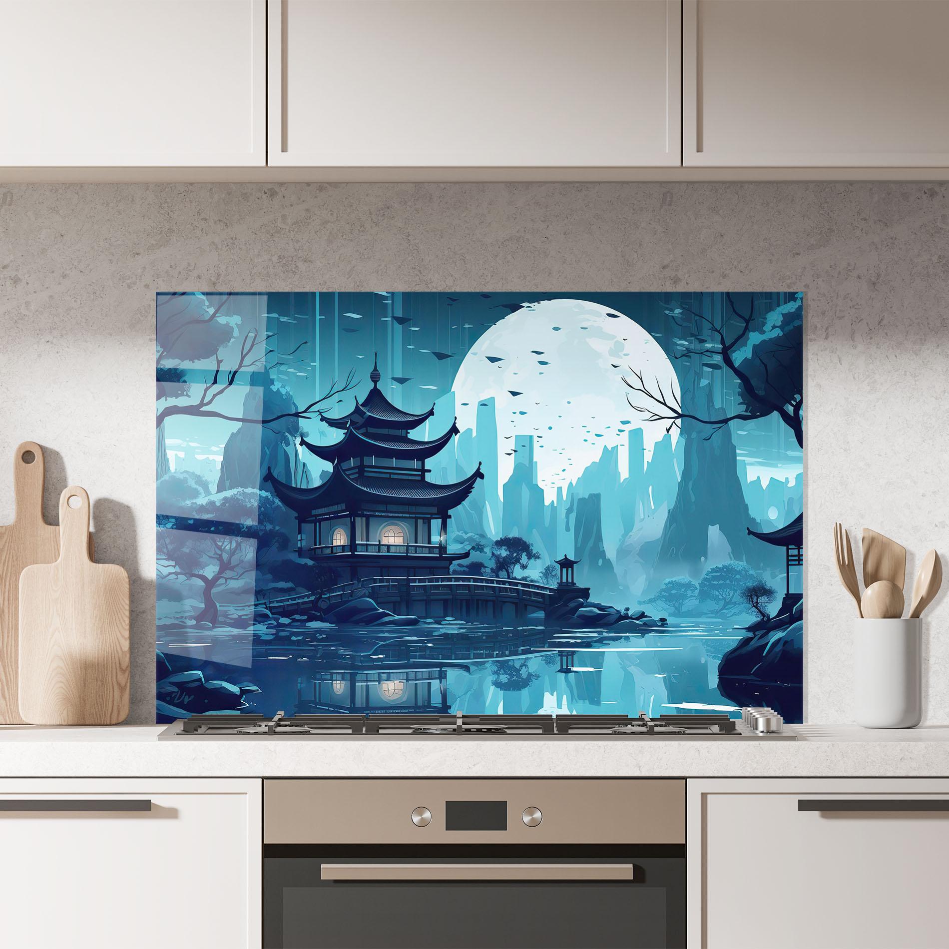 Стъклен панел за кухня Chinese Cartoon mockup 7