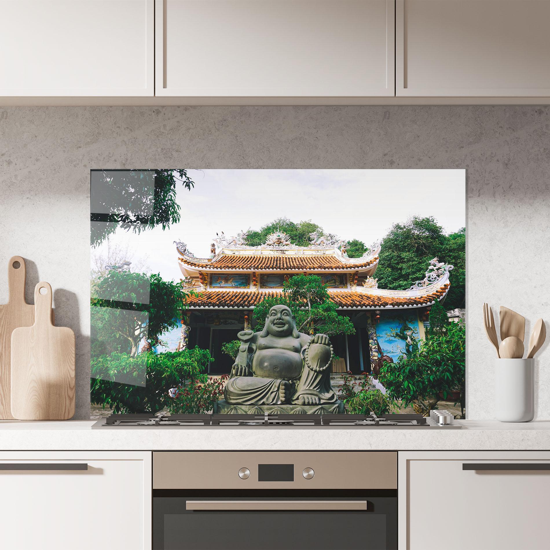 Стъклен панел за кухня Danang S Marble mockup 7